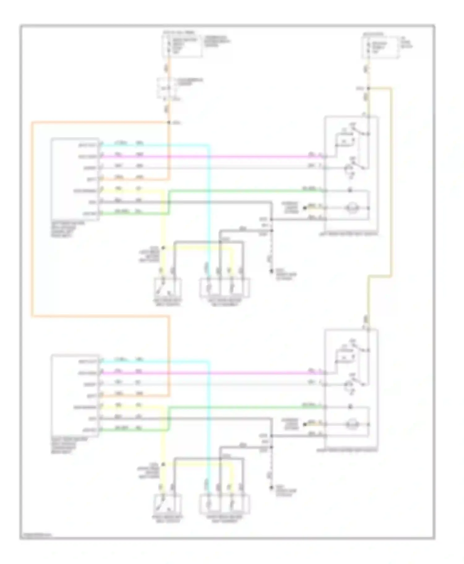 Wiring diagram rear heated seats fuse for GMC Yukon Denali  (2000-2000) (2 of 2)
