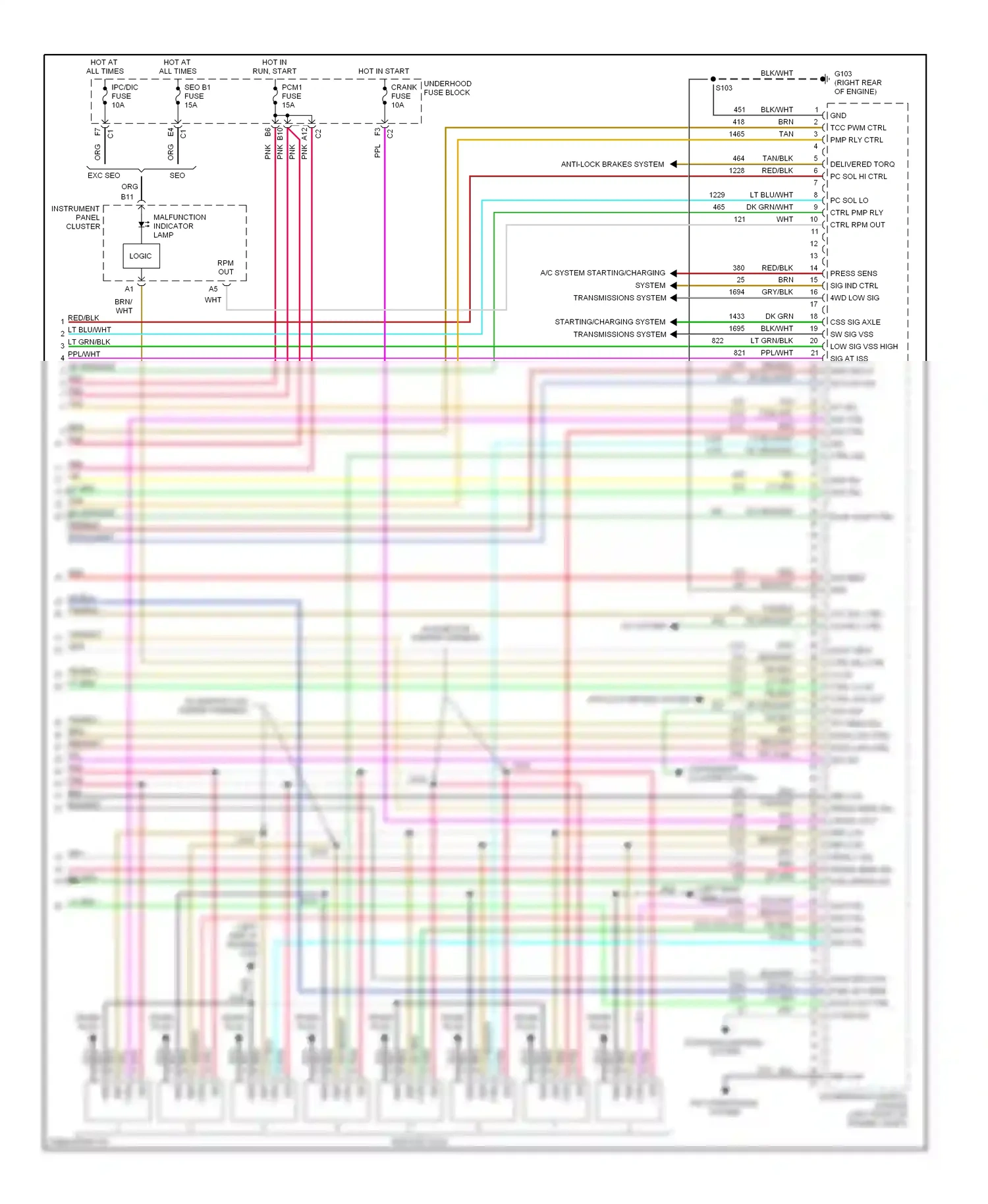 GMC Yukon II (1999-2006) ctrl wiring diagram  (6 of 6)