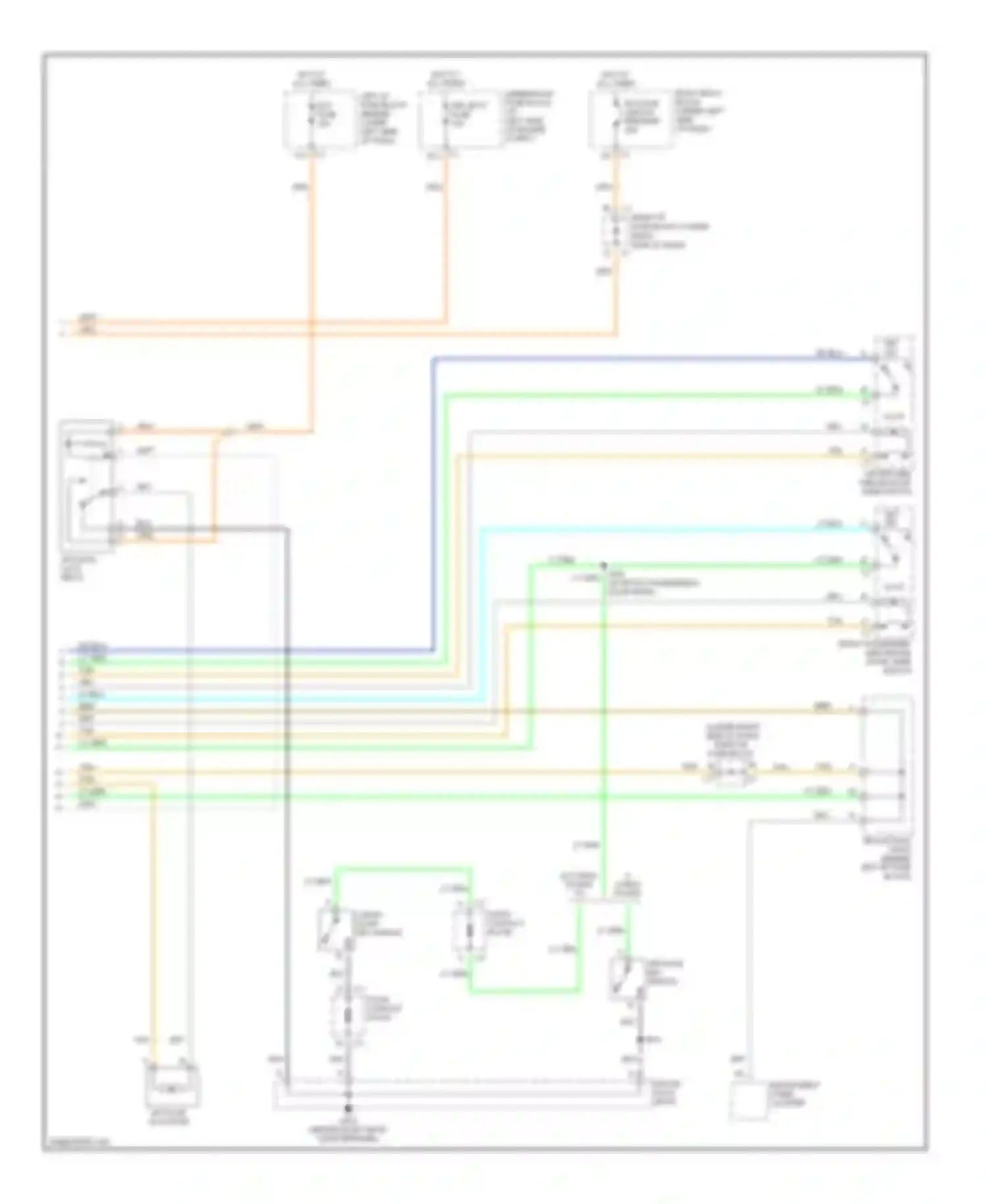 Wiring diagram door contact plate for GMC Yukon II (1999-2006) (1 of 1)