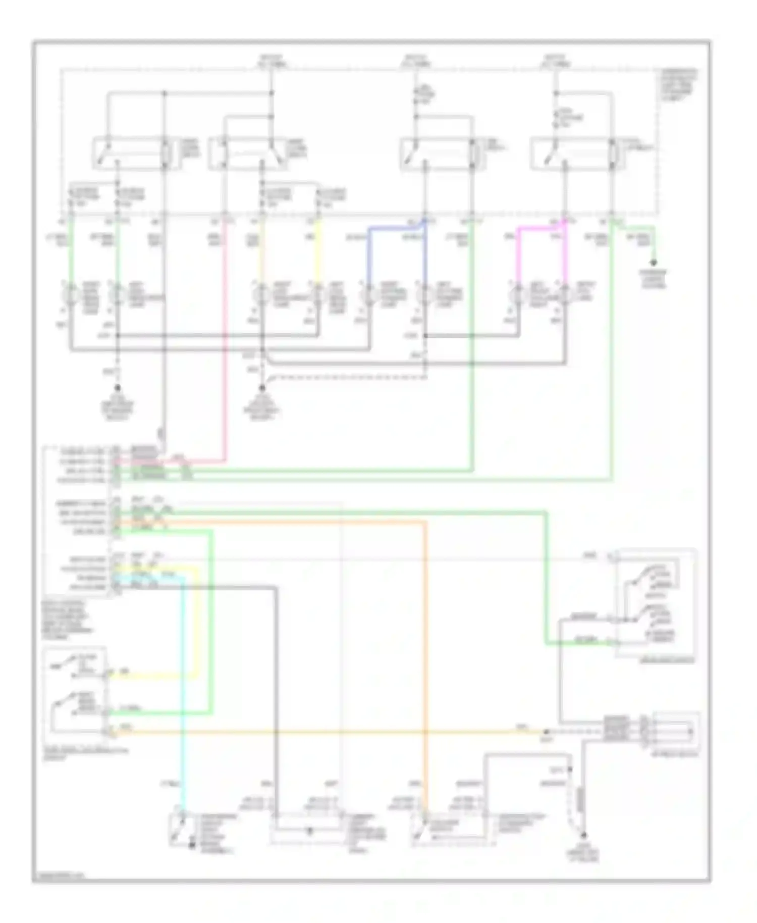 Wiring diagram drl relay for GMC Yukon II (1999-2006) (1 of 2)
