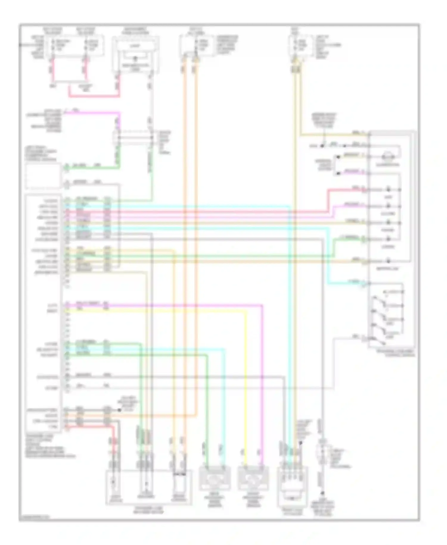 Wiring diagram front axle actuator for GMC Yukon II (1999-2006) (3 of 3)