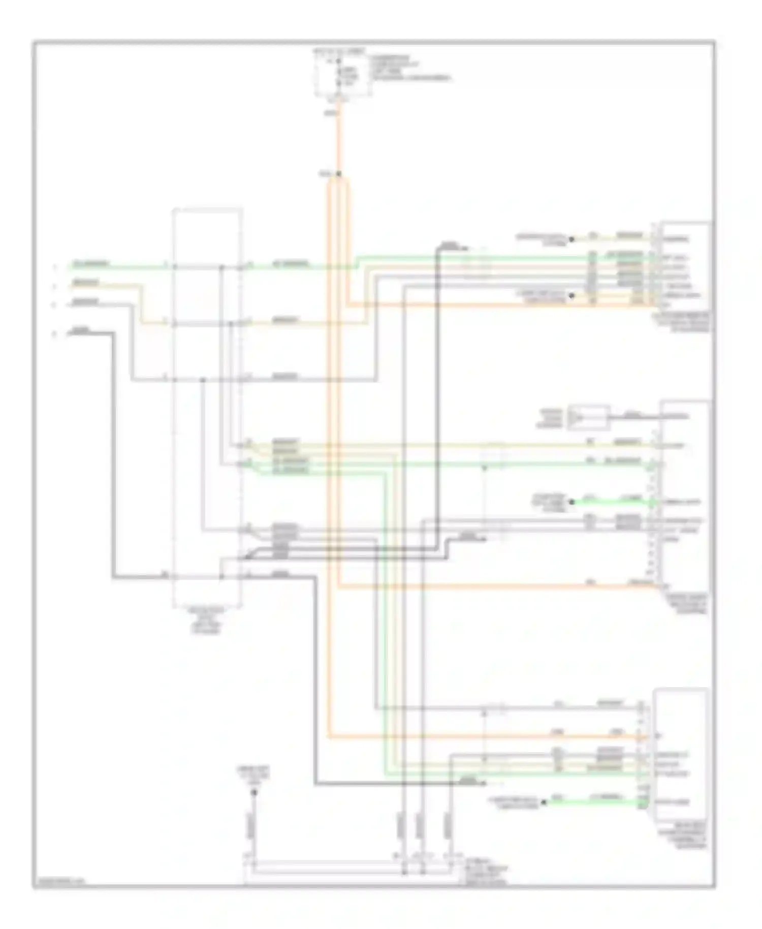 Wiring diagram ground aud out - drain wire for GMC Yukon II (1999-2006) (1 of 1)