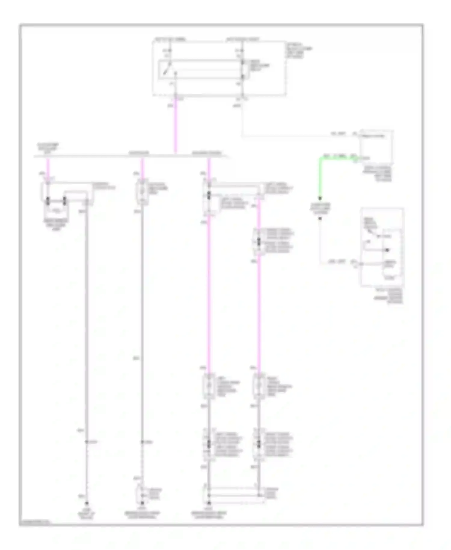 Wiring diagram liftgate defogger grid for GMC Yukon II (1999-2006) (1 of 1)