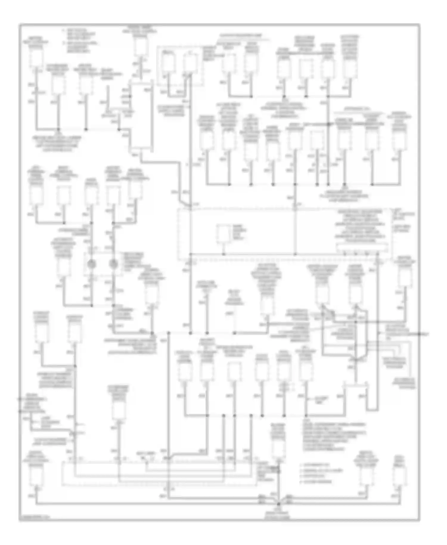 Yukon GMC III (2006-2014): Ground distribution circuit (3 of 6)