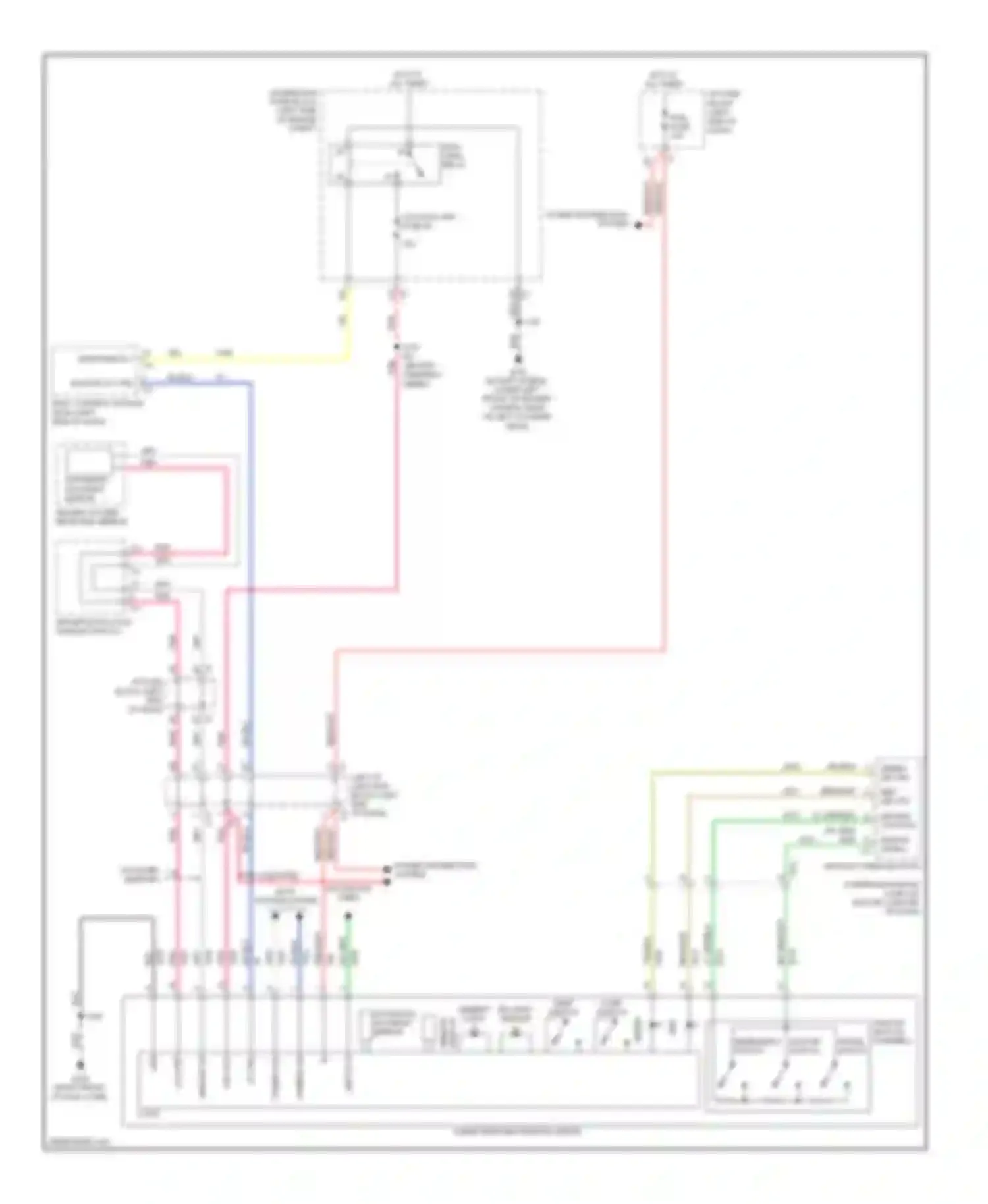 Yukon GMC III (2006-2014): Electrochromic mirror circuit