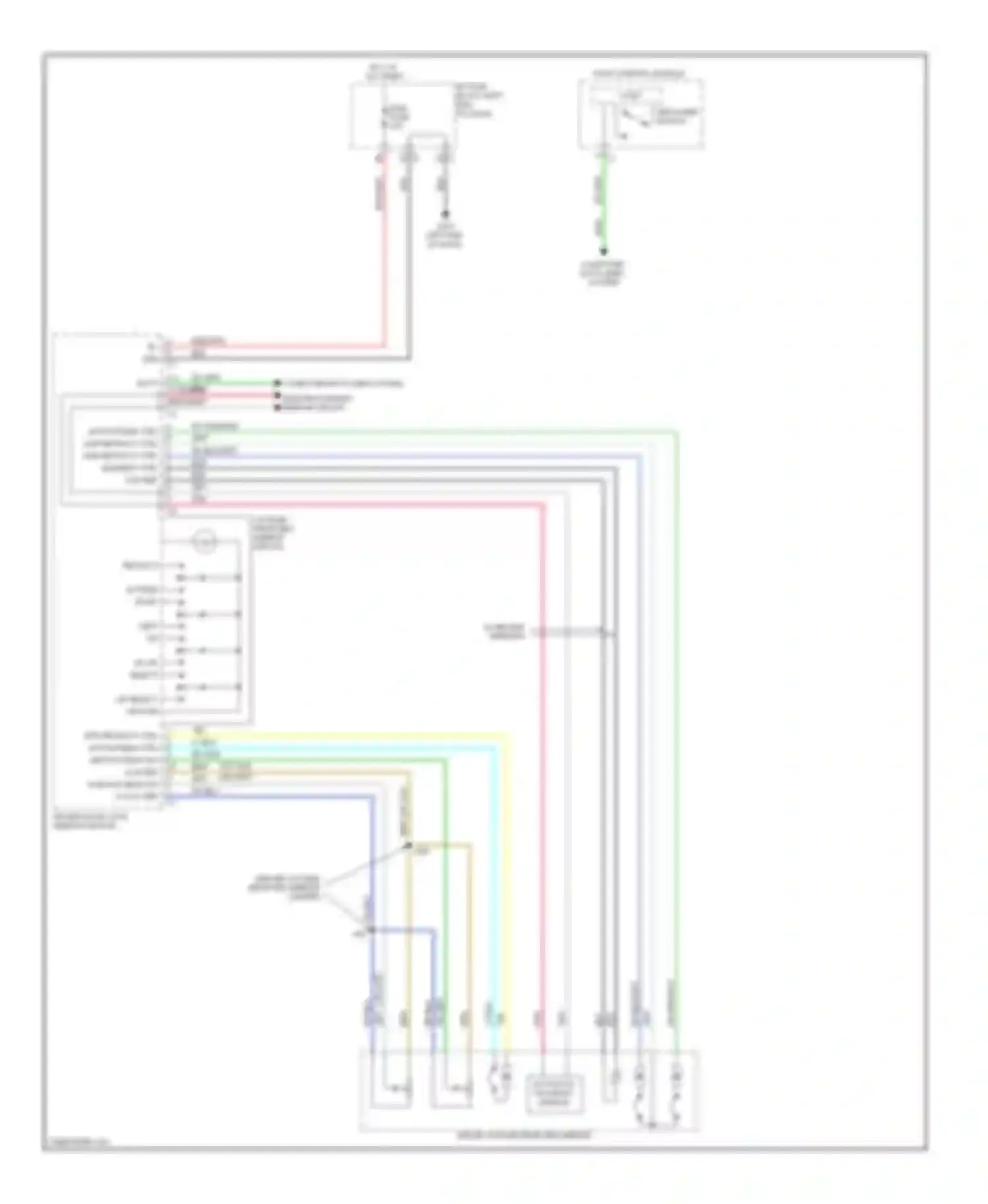 Yukon GMC III (2006-2014): Power mirrors circuit (1 of 2)
