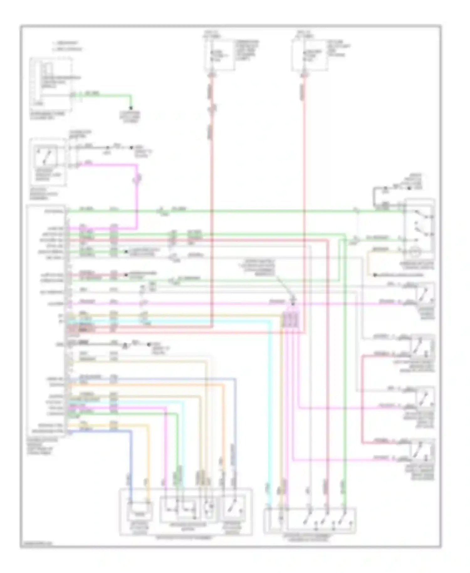 Yukon GMC III (2006-2014): Power liftgate circuit