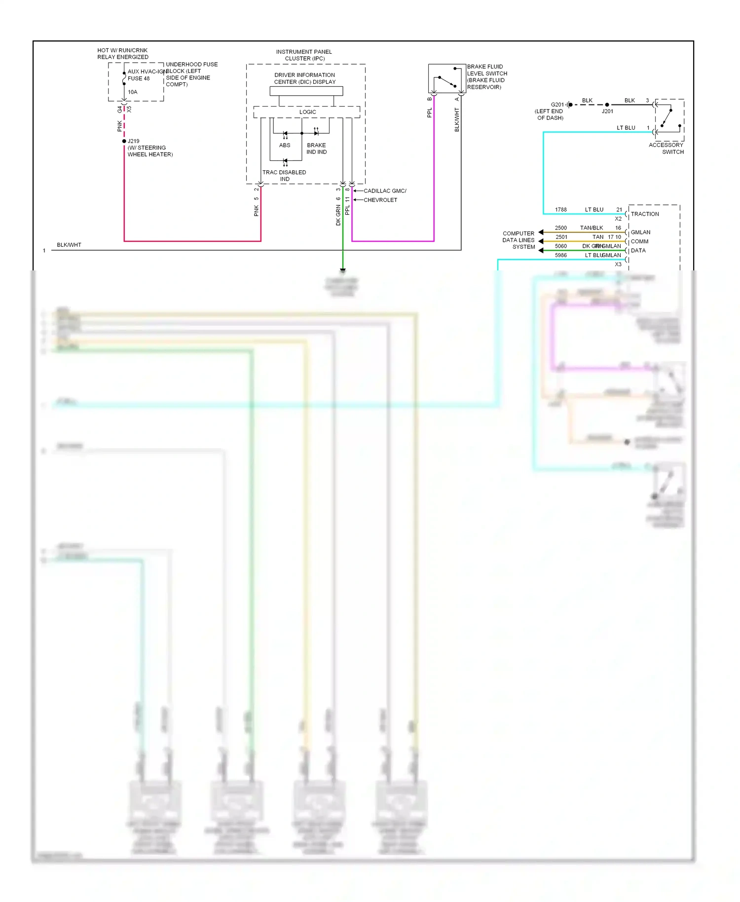 GMC Yukon III (2006-2014) computer data lines system wiring diagram  (14 of 115)