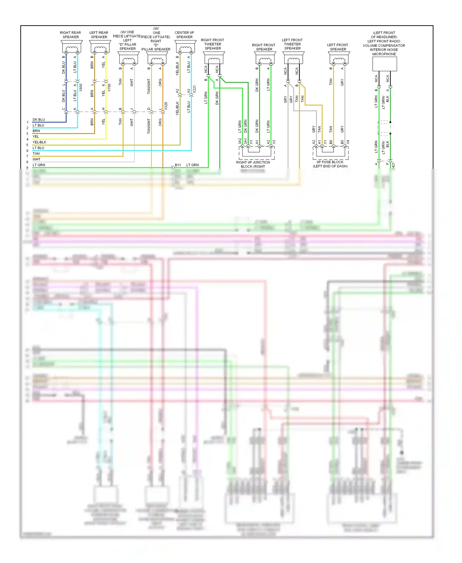 GMC Yukon III (2006-2014) engine control module (ecm) (except hybrid) (left side of engine compt) wiring diagram  (1 of 6)