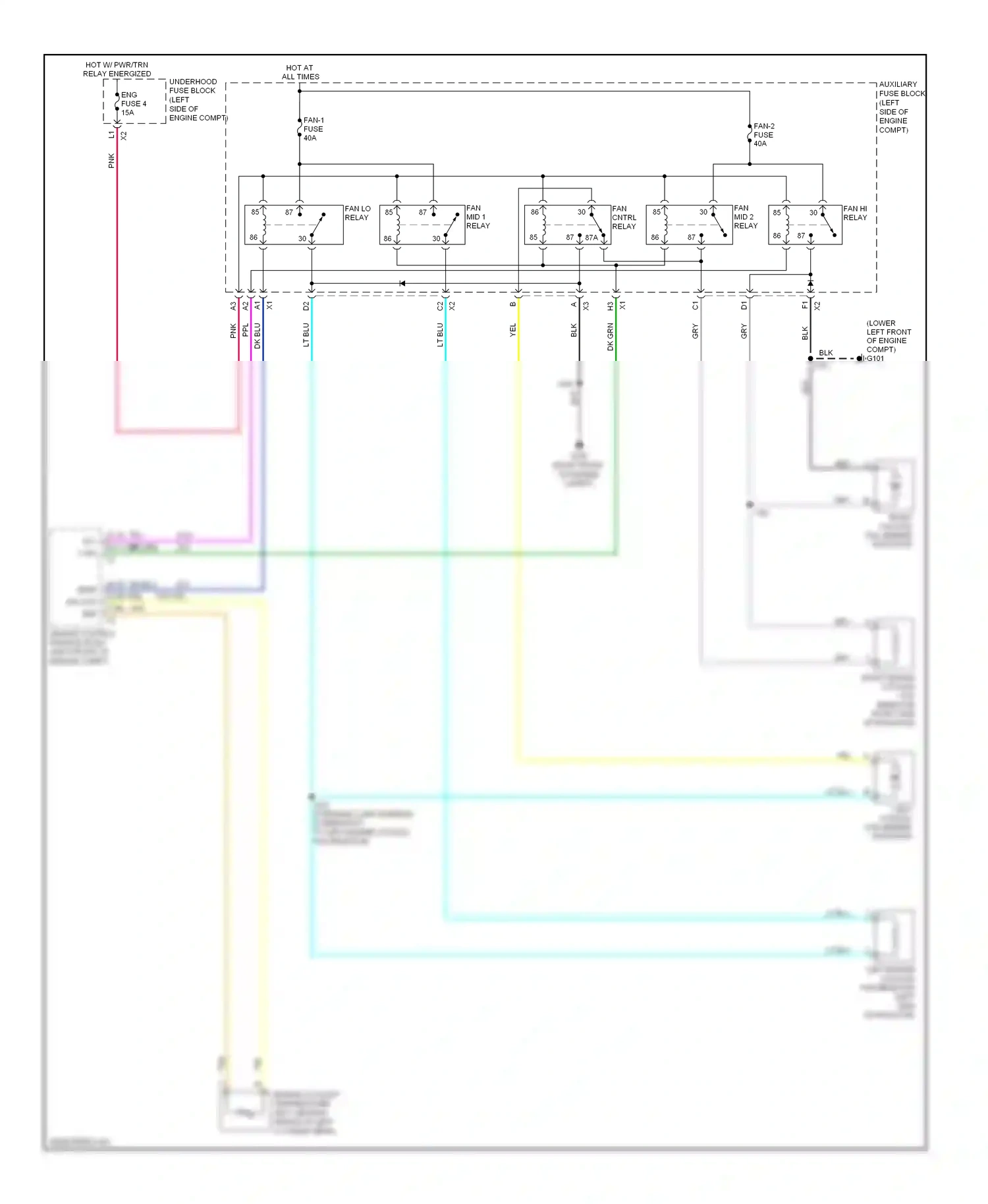 GMC Yukon III (2006-2014) engine control module (ecm) (left front of engine compt) wiring diagram  (2 of 8)