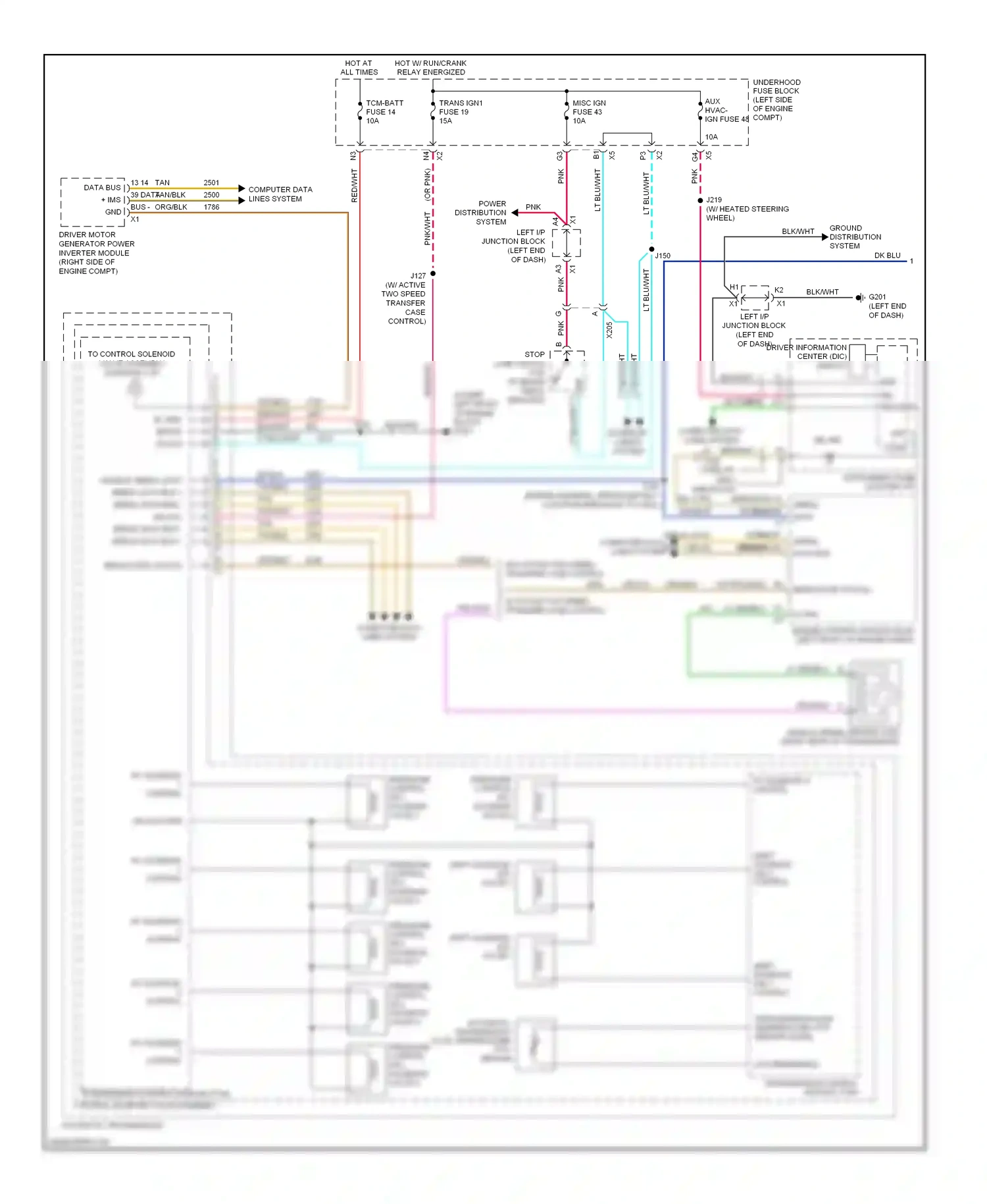 GMC Yukon III (2006-2014) engine control module (ecm) (left front of engine compt) wiring diagram  (1 of 8)
