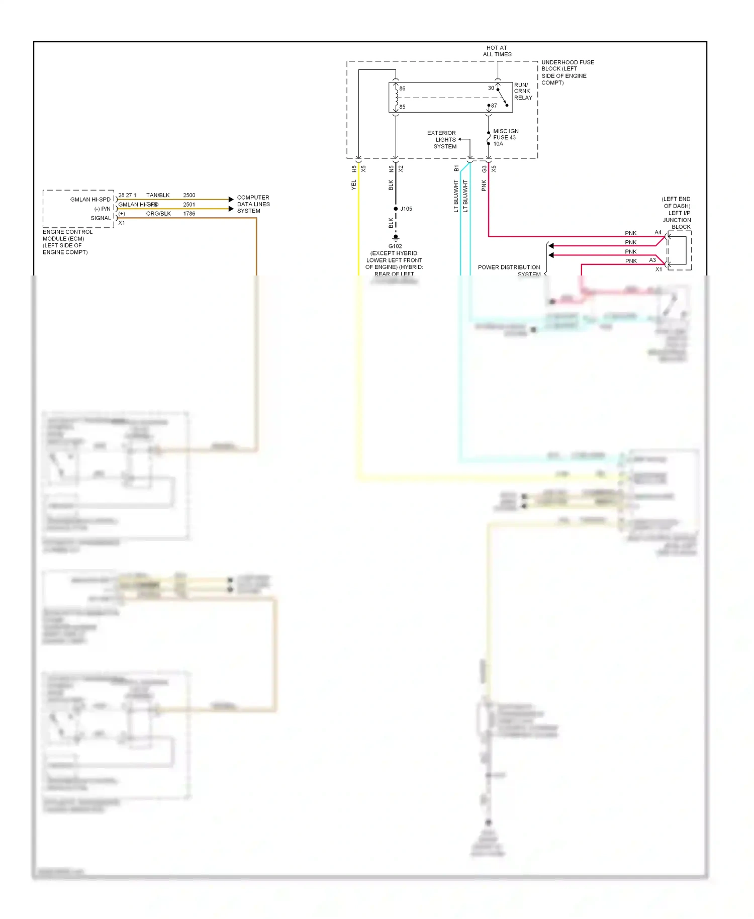 GMC Yukon III (2006-2014) engine control module (ecm) (left side of engine compt) wiring diagram  (16 of 27)