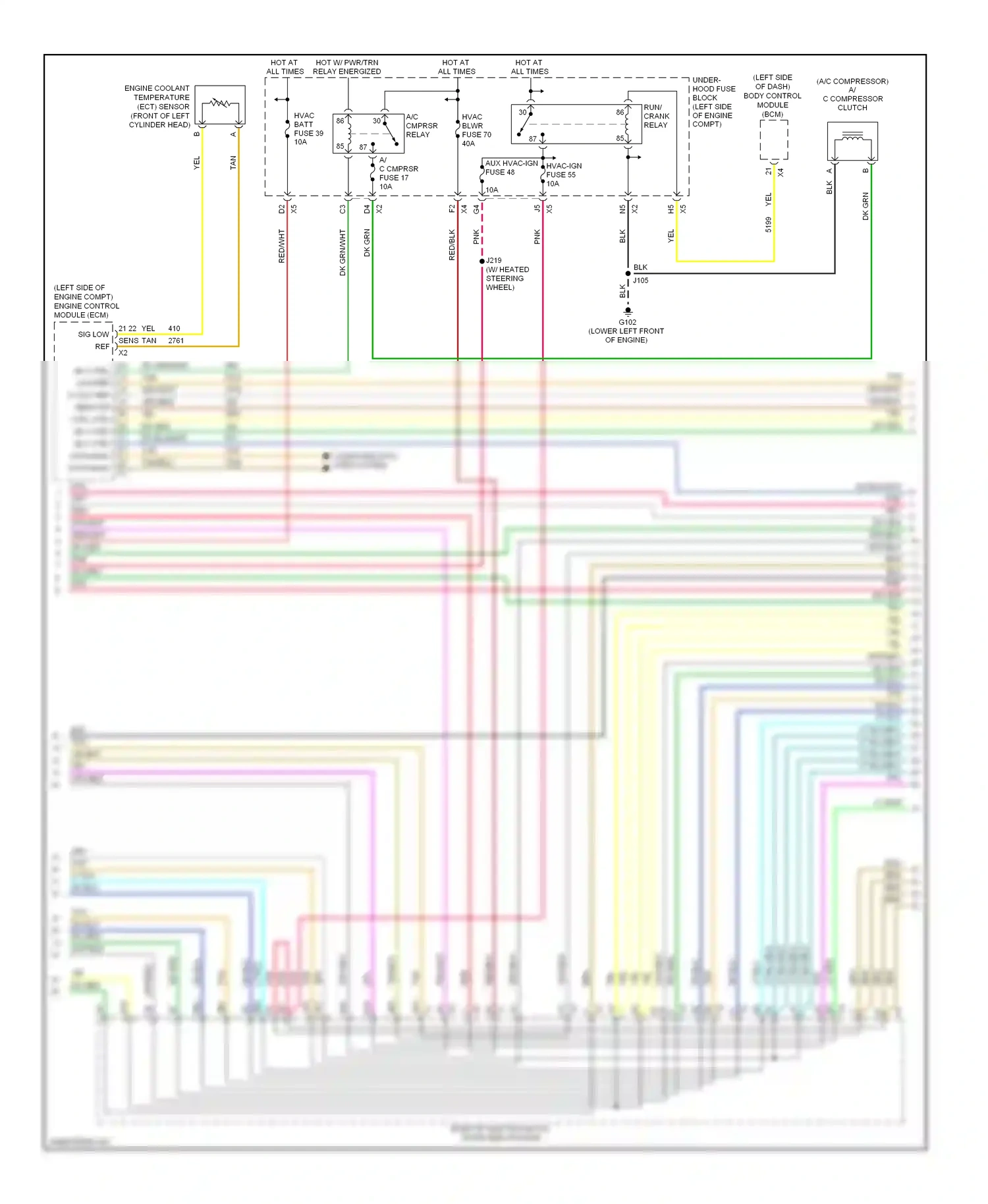 GMC Yukon III (2006-2014) (left side of engine compt) engine control module (ecm) wiring diagram  (1 of 7)