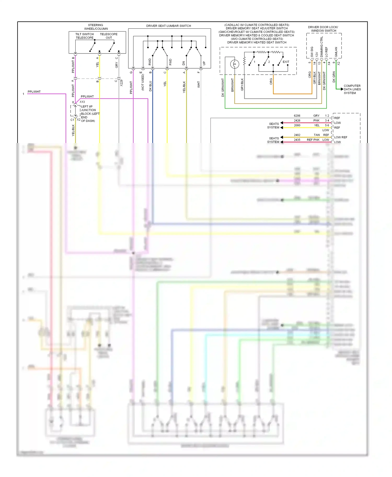 GMC Yukon III (2006-2014) low ref low ref pnk wiring diagram  (1 of 1)