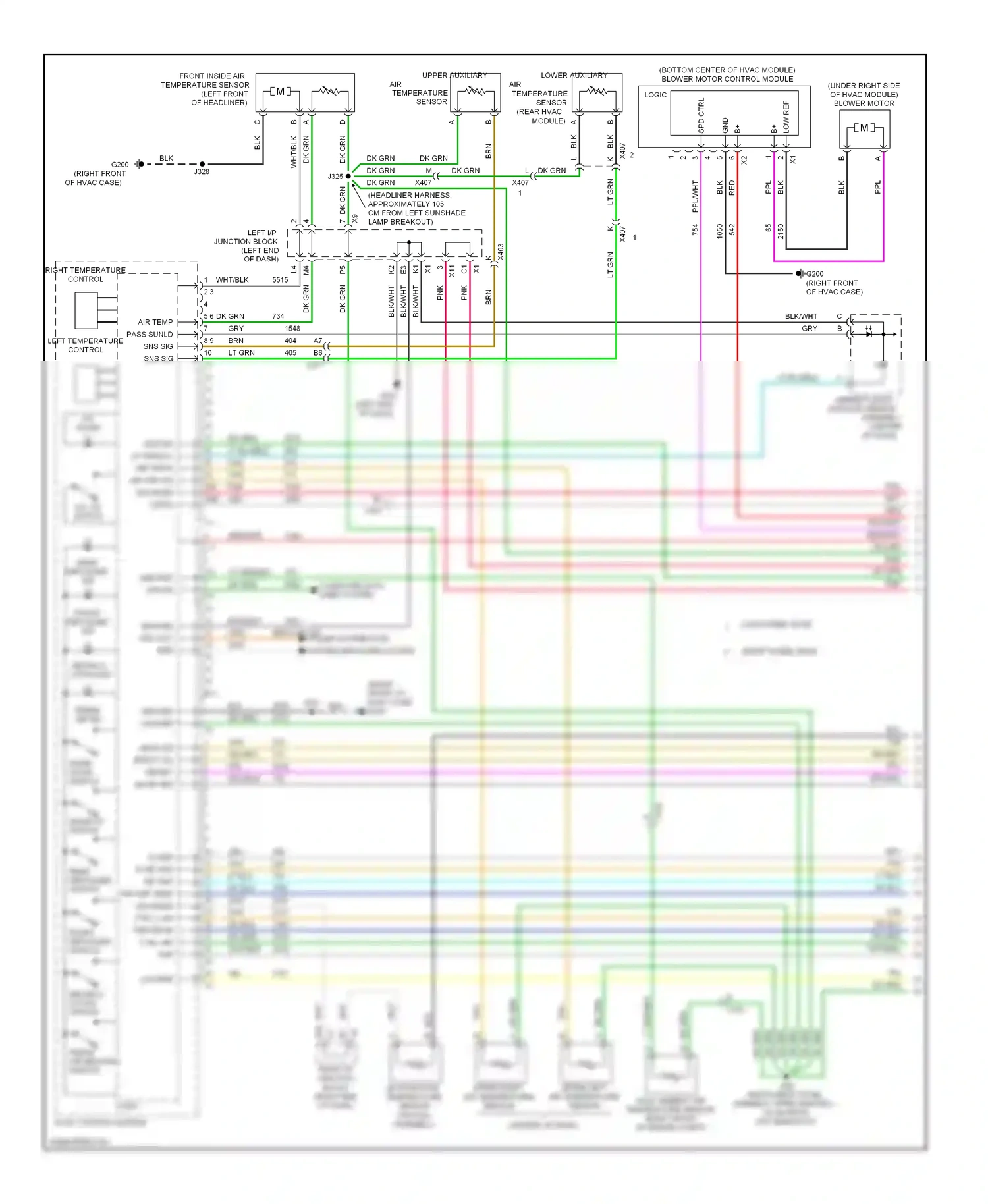GMC Yukon III (2006-2014) mode down switch wiring diagram  (1 of 3)
