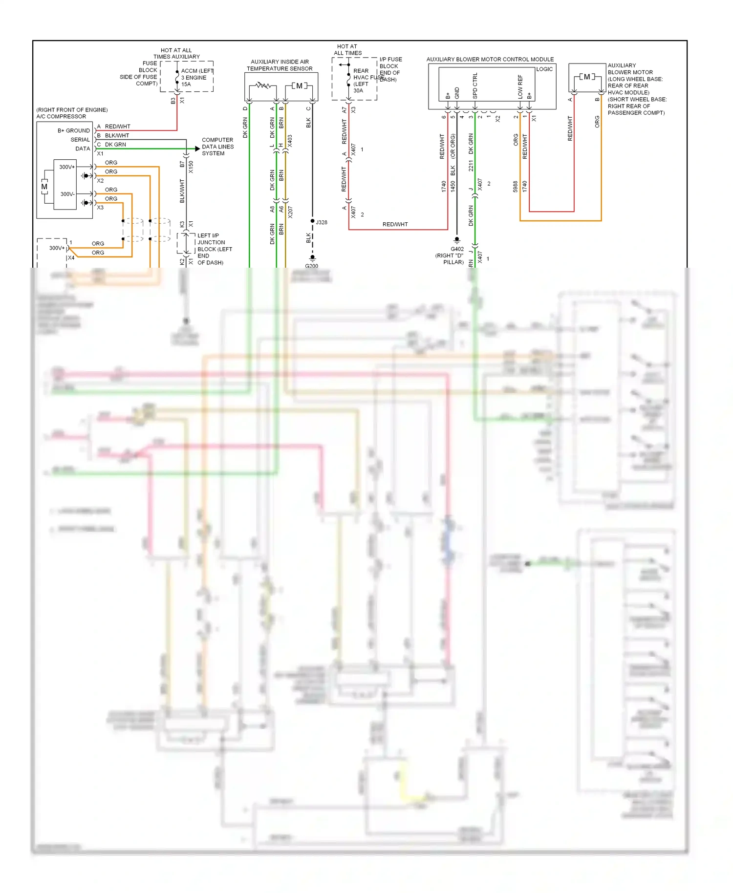GMC Yukon III (2006-2014) temperature down switch wiring diagram  (3 of 3)