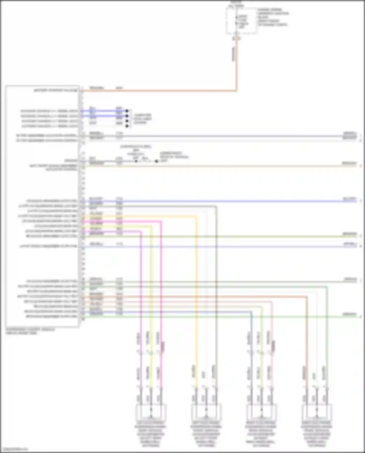 Yukon GMC V (2020-2024): Electronic suspension circuit, w/ magneride chassis package (1 of 2)