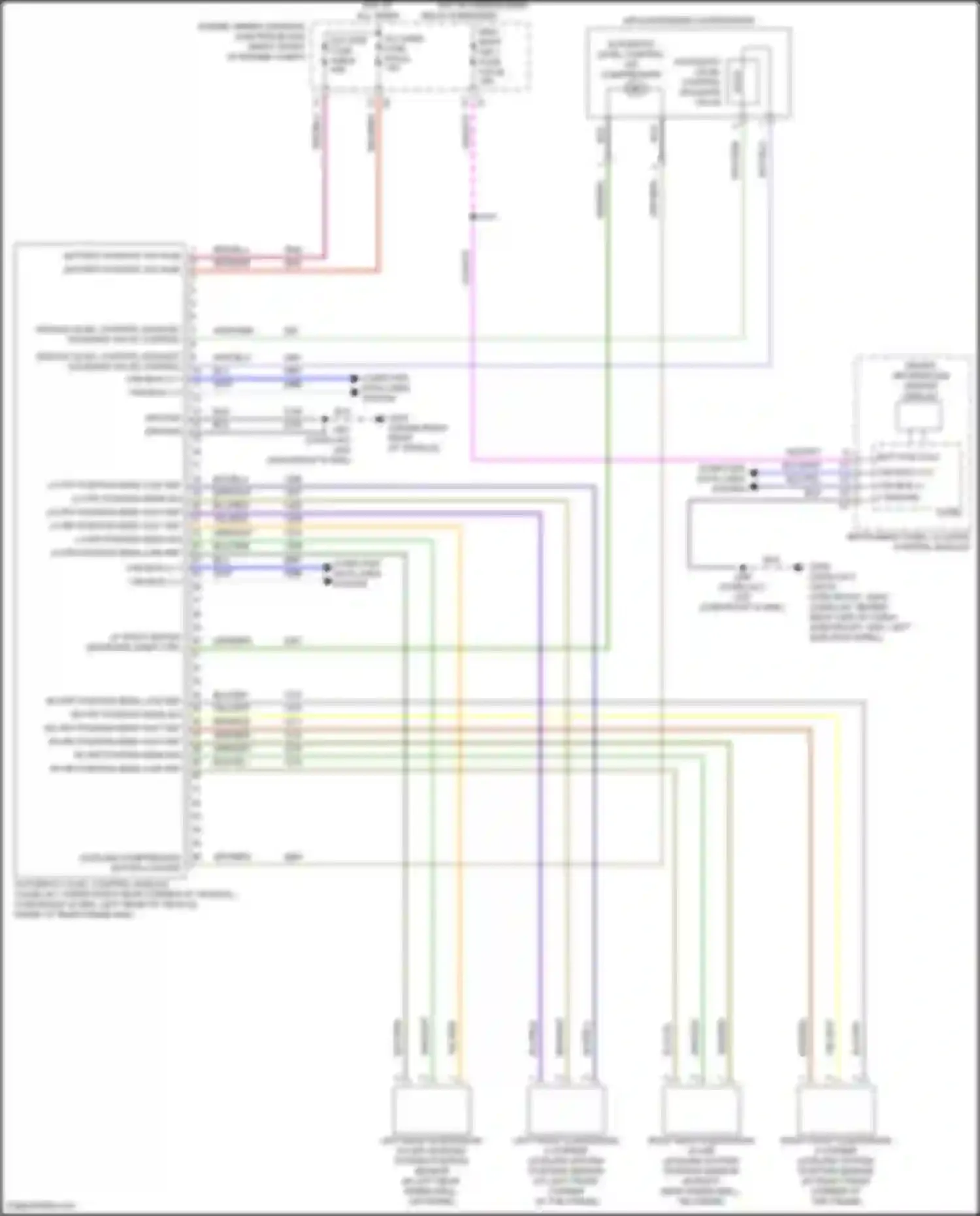 Yukon GMC V (2020-2024): Electronic suspension circuit, w/o magneride chassis package