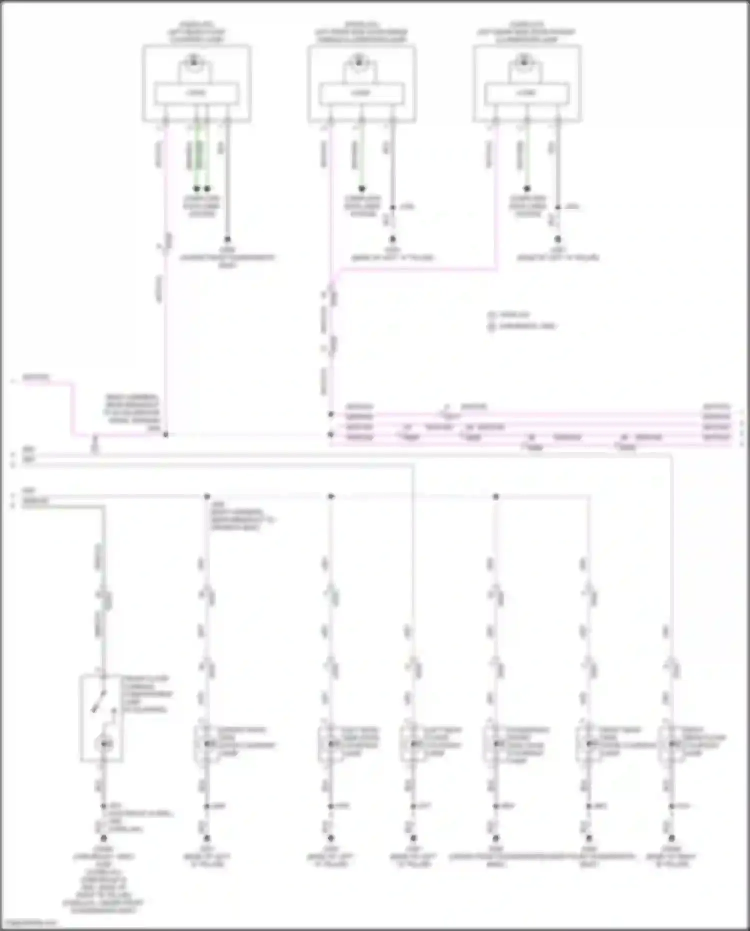 Yukon GMC V (2020-2024): Courtesy lamps circuit (5 of 9)