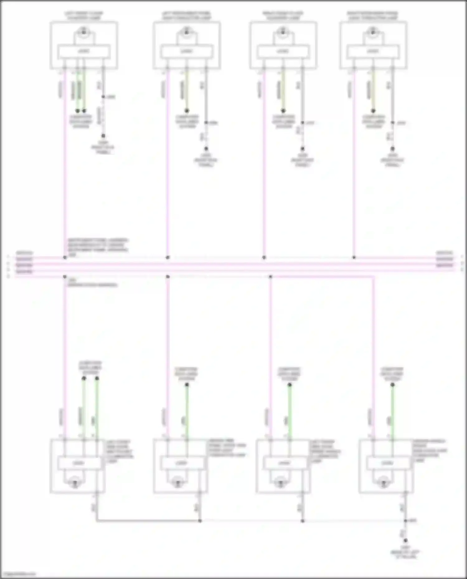 Yukon GMC V (2020-2024): Courtesy lamps circuit (6 of 9)