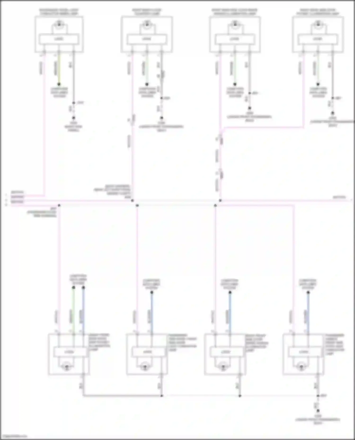 Yukon GMC V (2020-2024): Courtesy lamps circuit (7 of 9)