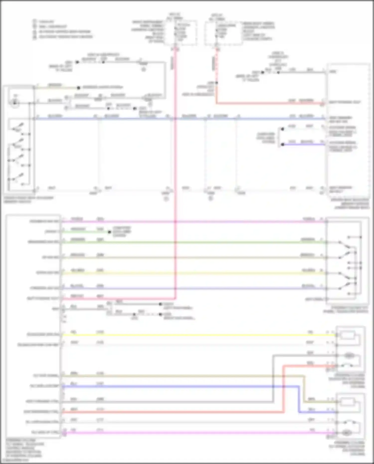 Yukon GMC V (2020-2024): Memory power tilt & power telescopic circuit