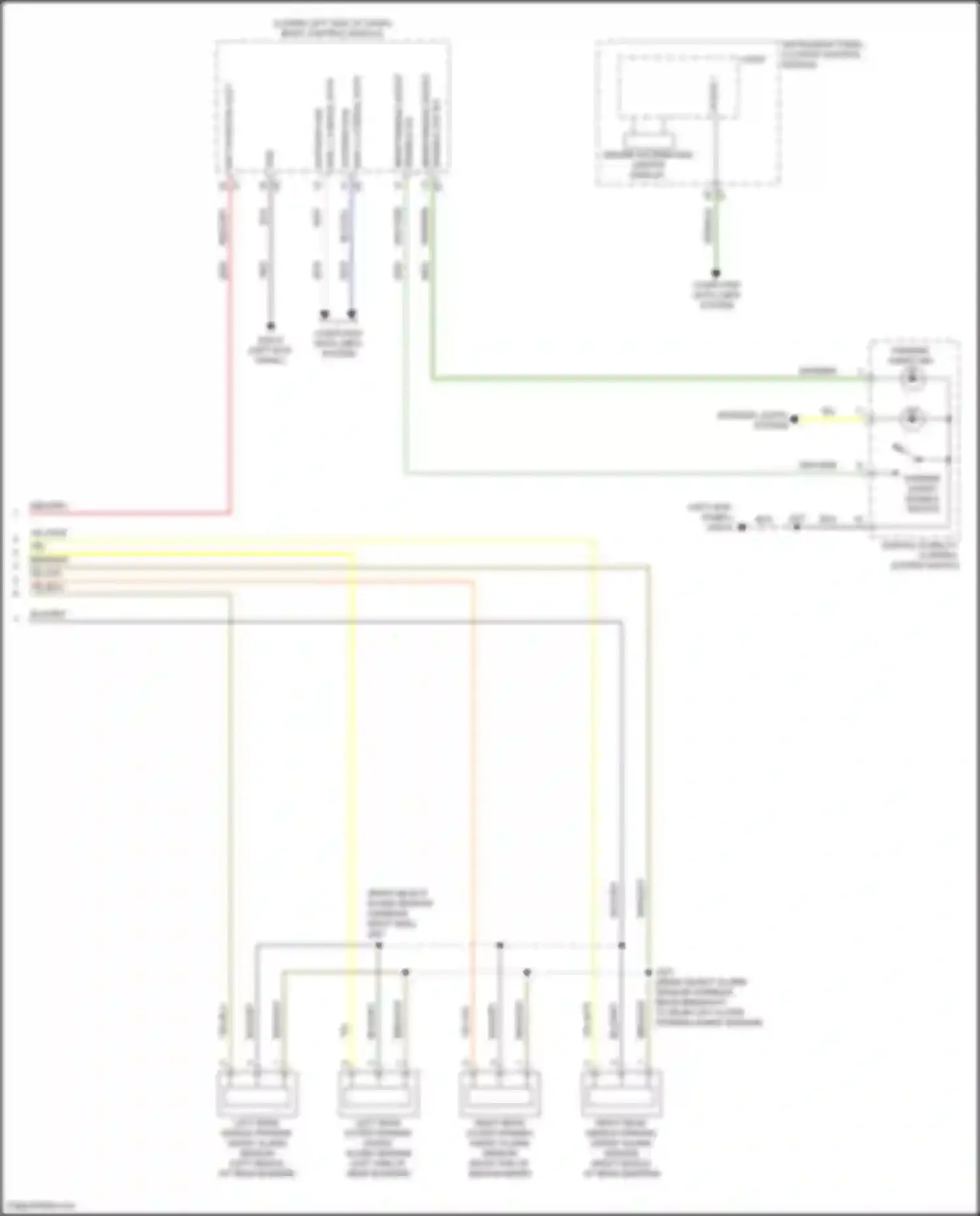 Yukon GMC V (2020-2024): Parking assistant circuit (2 of 2)