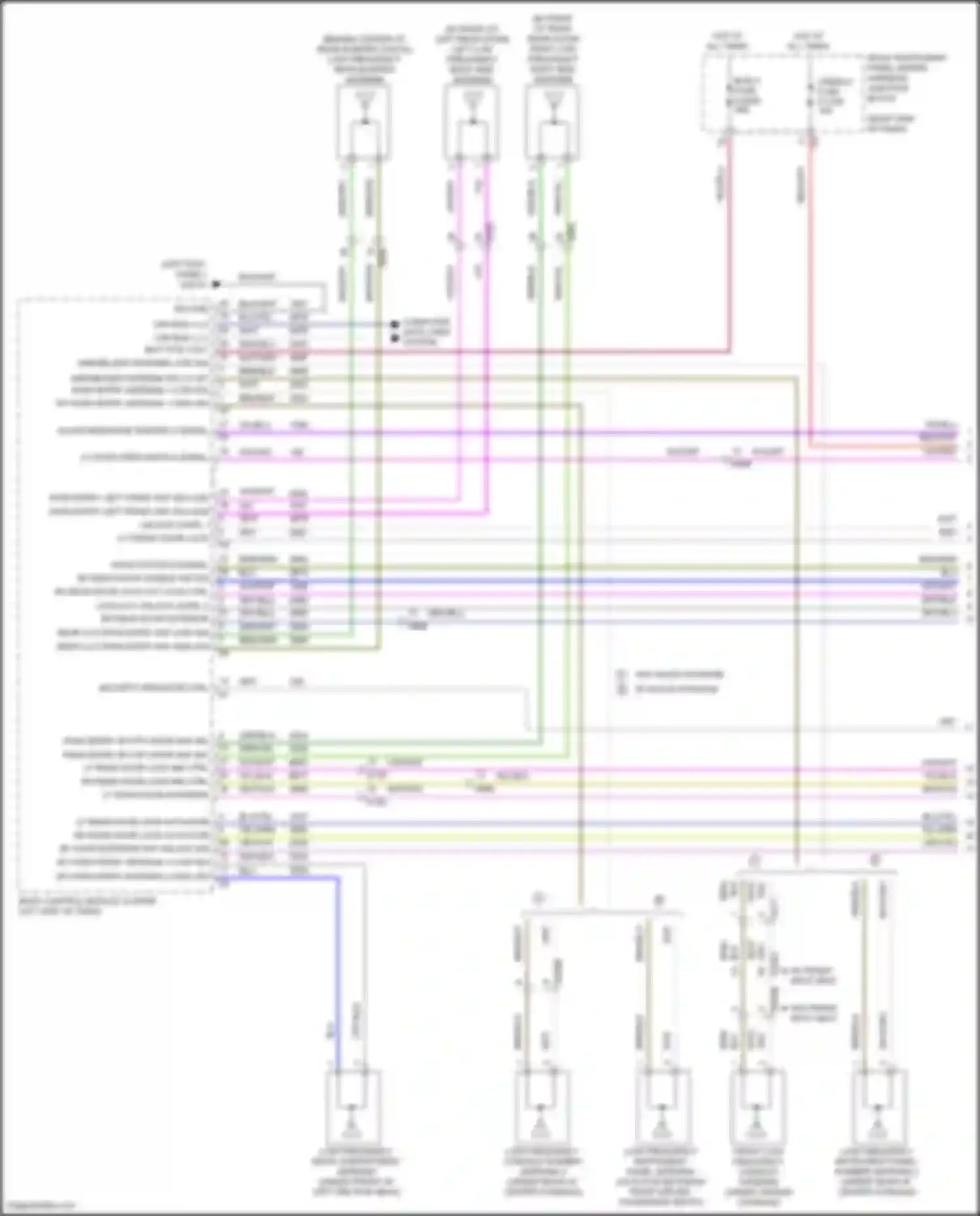 Yukon GMC V (2020-2024): Power door locks circuit (1 of 7)