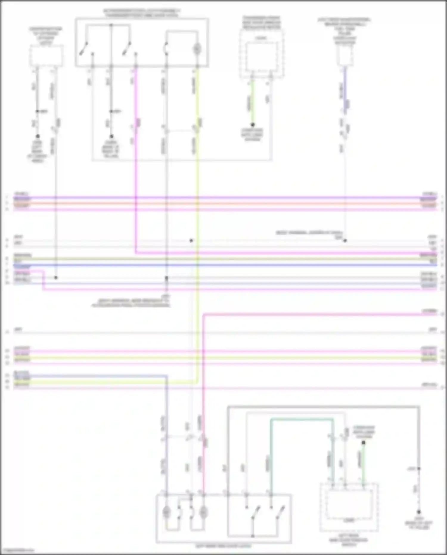 Yukon GMC V (2020-2024): Power door locks circuit (2 of 7)