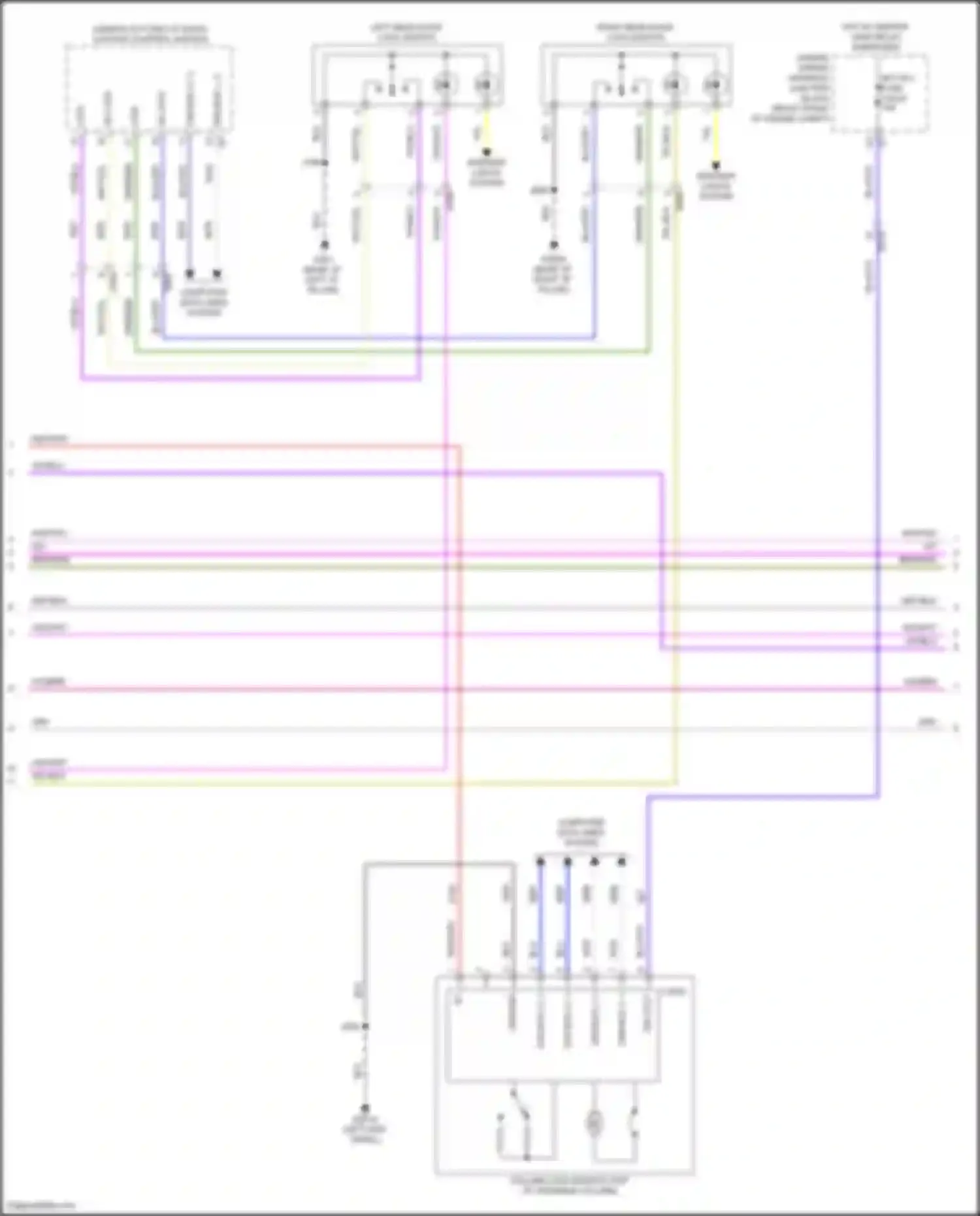 Yukon GMC V (2020-2024): Power door locks circuit (4 of 7)