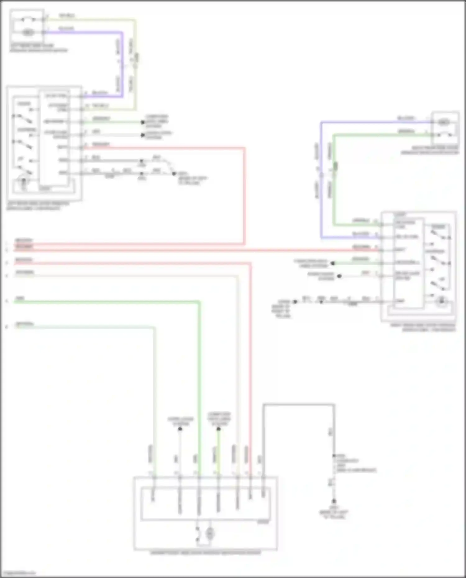 Yukon GMC V (2020-2024): Power windows circuit (2 of 2)