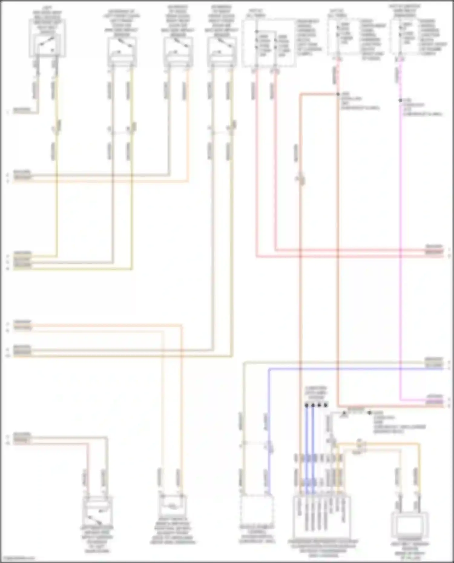 Yukon GMC V (2020-2024): Supplemental restraints circuit (2 of 3)