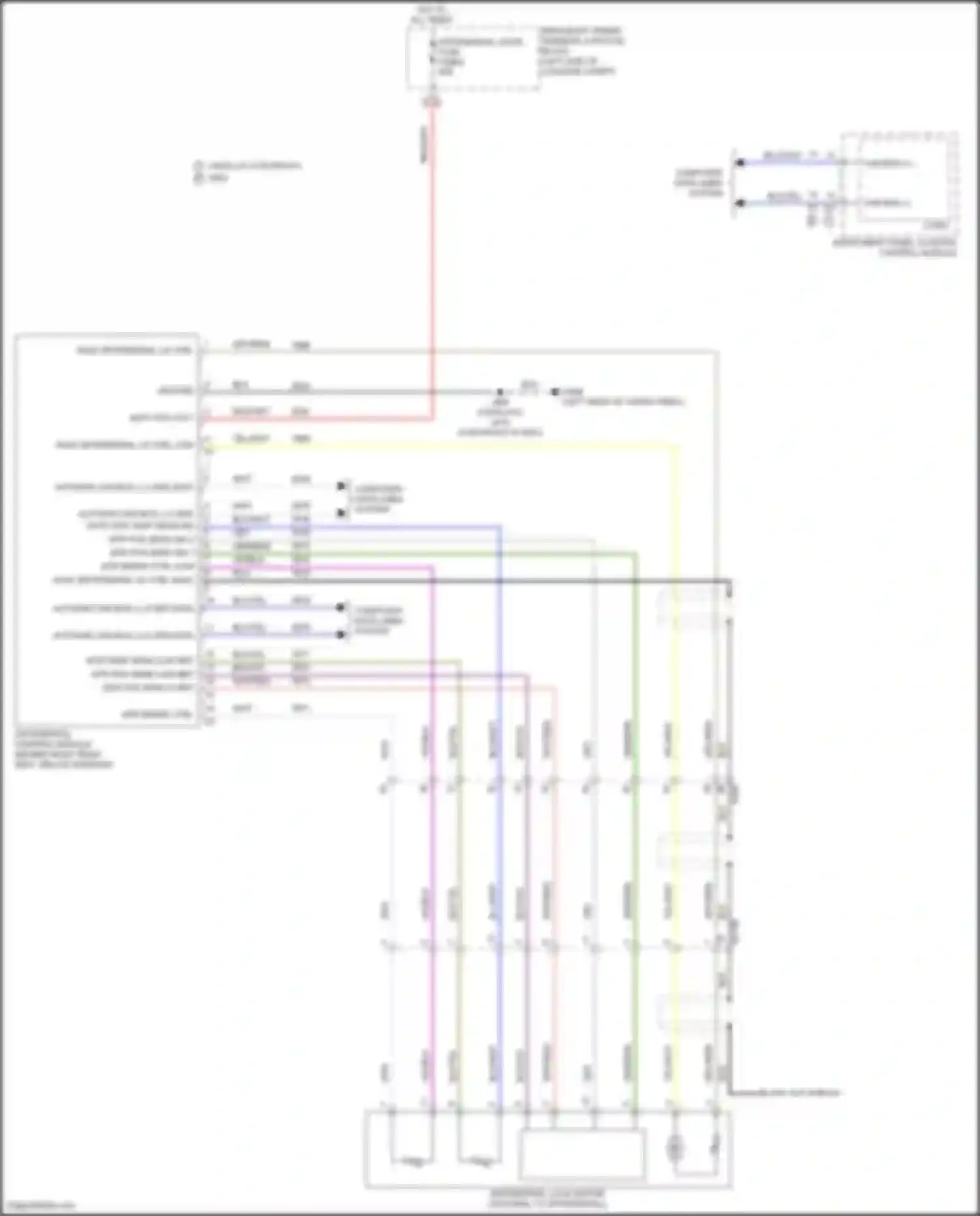 Yukon GMC V (2020-2024): Rear differential lock circuit
