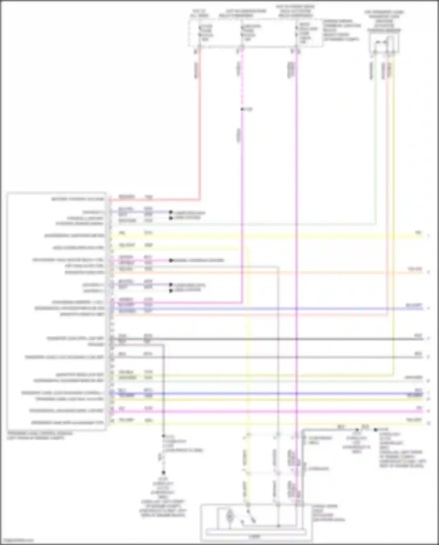 Yukon GMC V (2020-2024): Transfer case circuit (1 of 2)