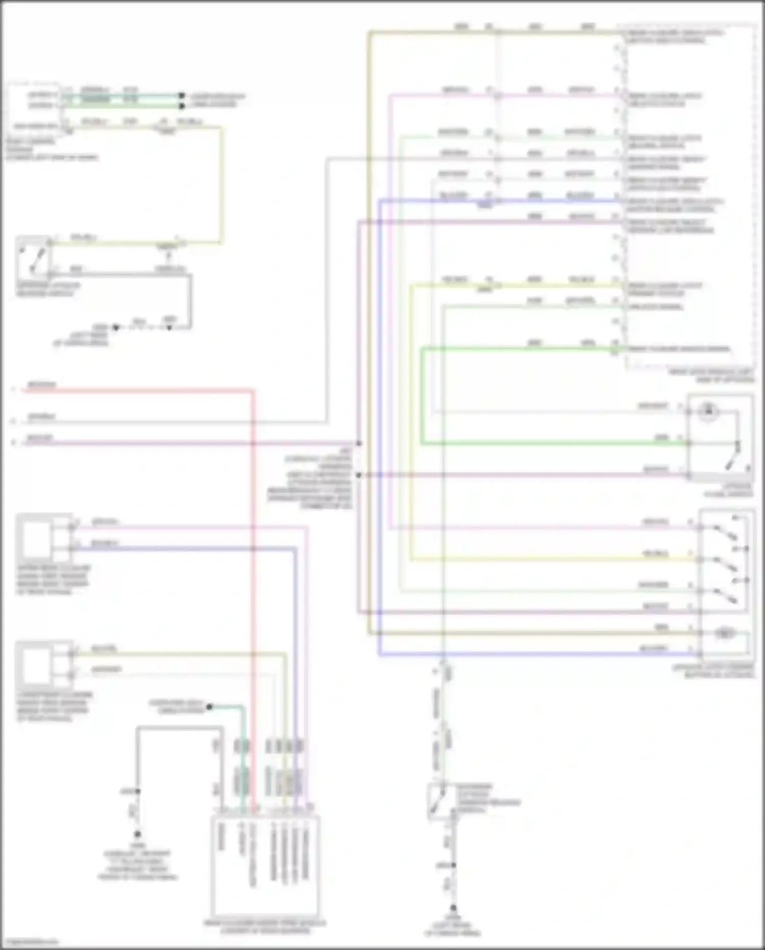 Yukon GMC V (2020-2024): Power liftgate circuit (2 of 2)