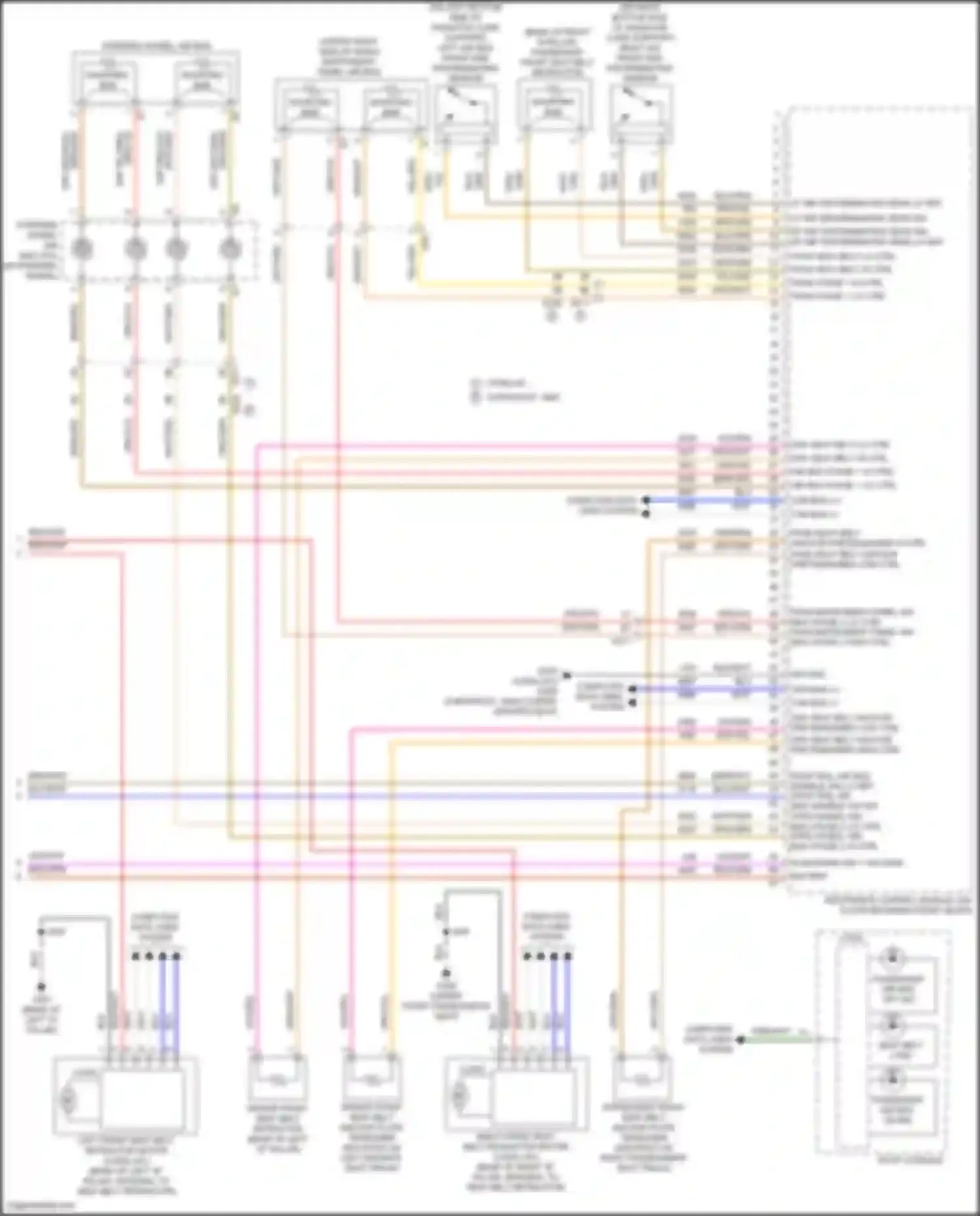 Wiring diagram drv seat belt lo ctrl for GMC Yukon V (2020-2024) (1 of 1)