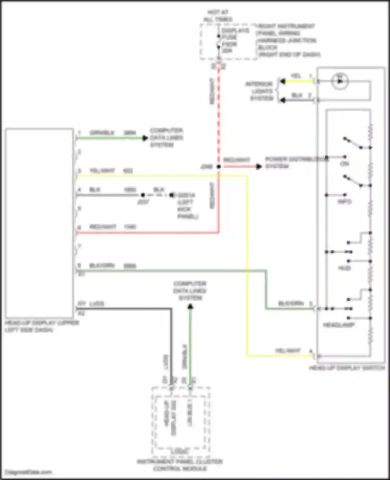 Wiring diagram grn/blk for GMC Yukon V (2020-2024) (3 of 42)