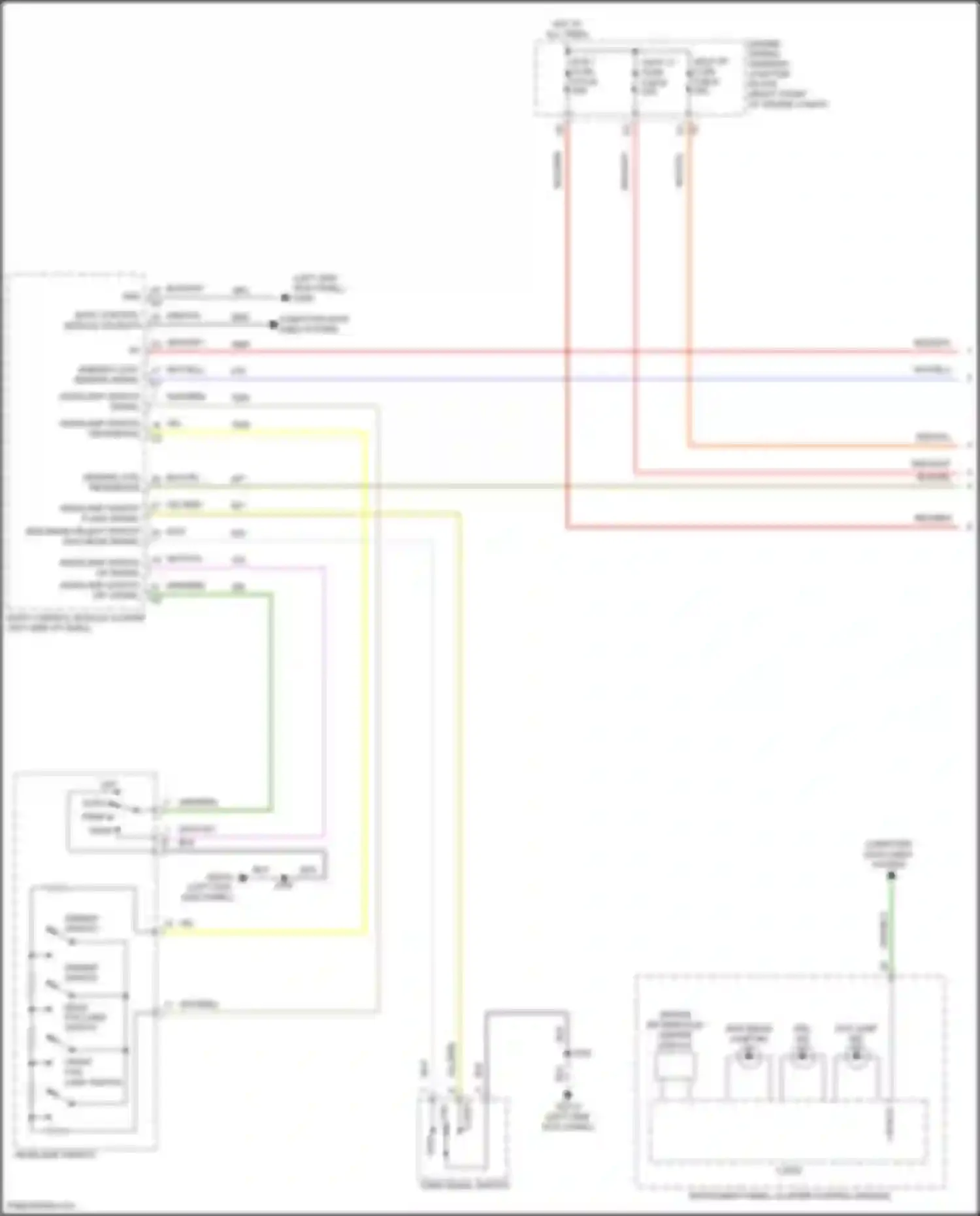 Wiring diagram headlamp switch signal for GMC Yukon V (2020-2024) (2 of 2)