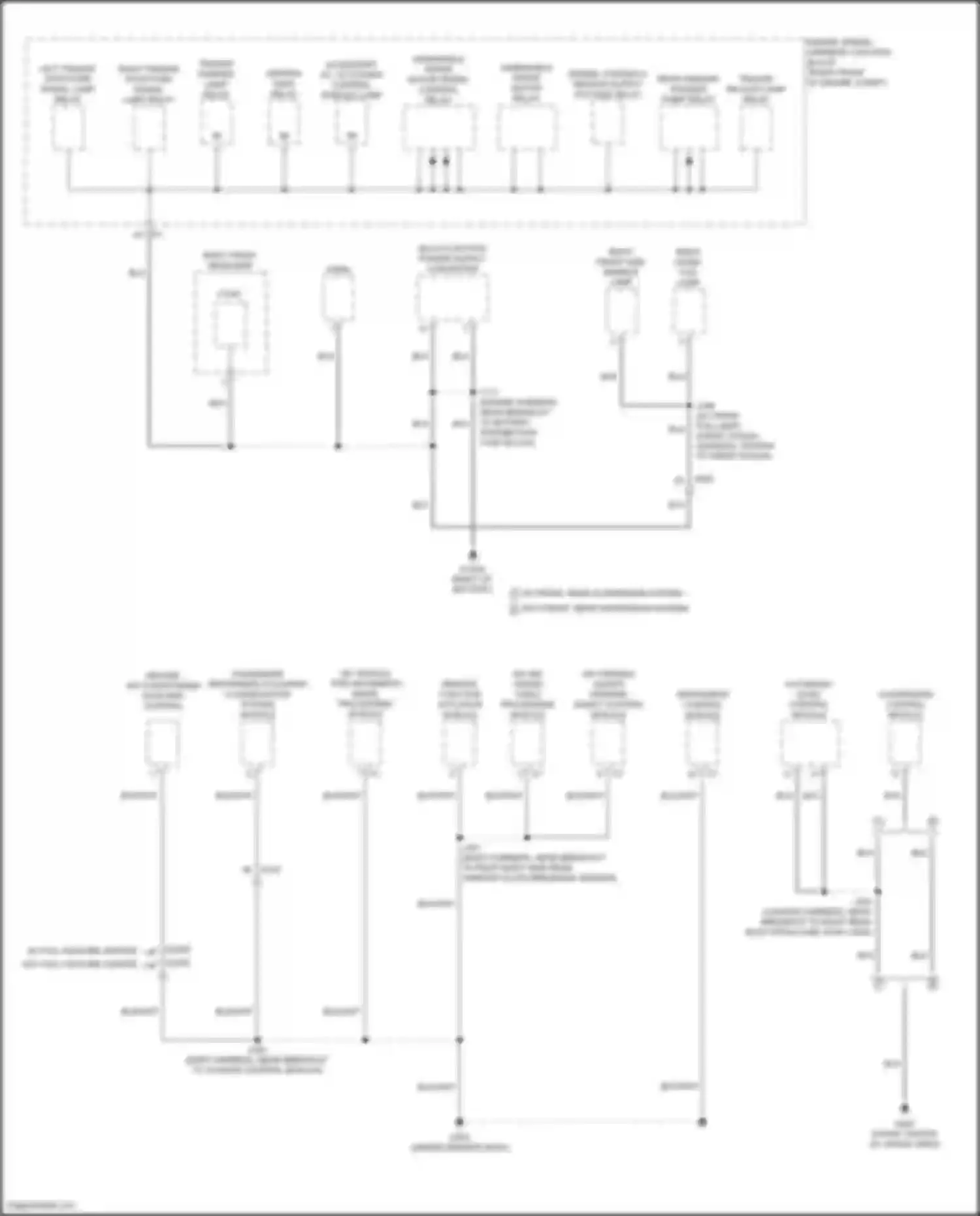 Wiring diagram ignition main relay for GMC Yukon V (2020-2024) (1 of 2)