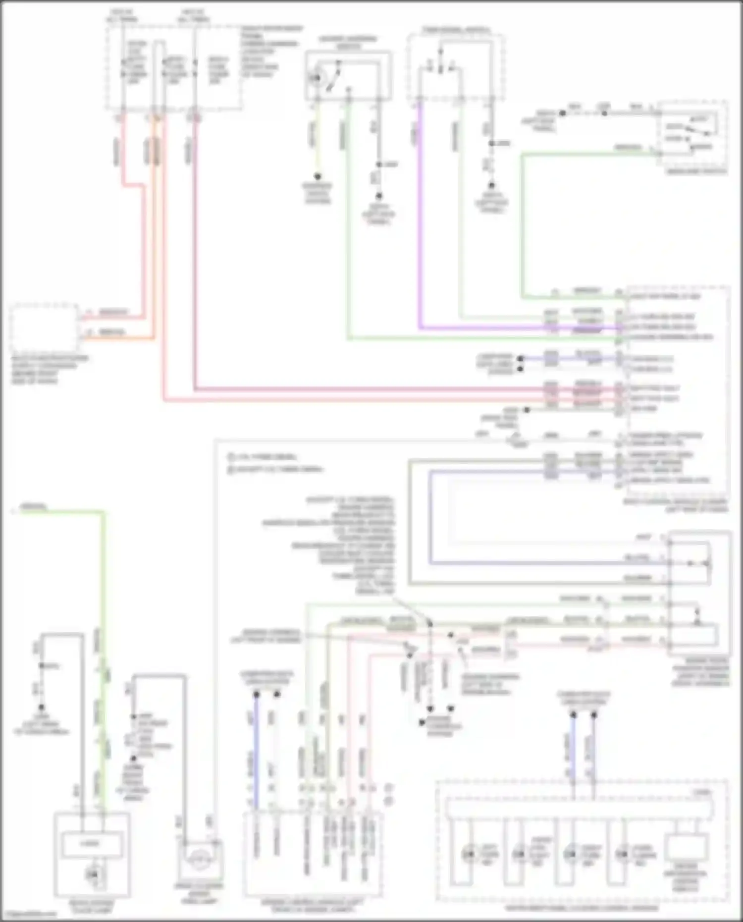 Wiring diagram left turn ind for GMC Yukon V (2020-2024) (1 of 2)