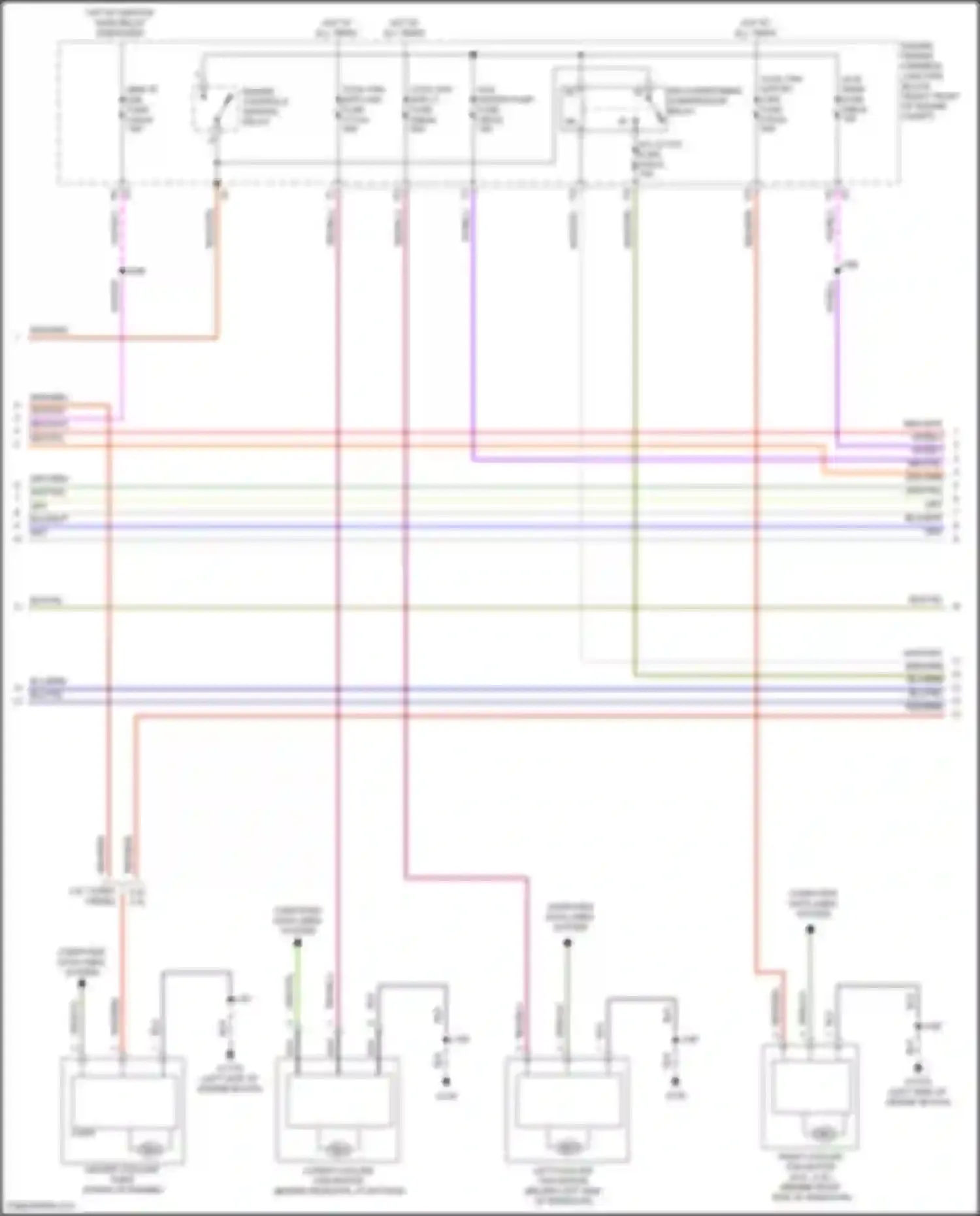 Wiring diagram lower cooling fan motor for GMC Yukon V (2020-2024) (1 of 5)