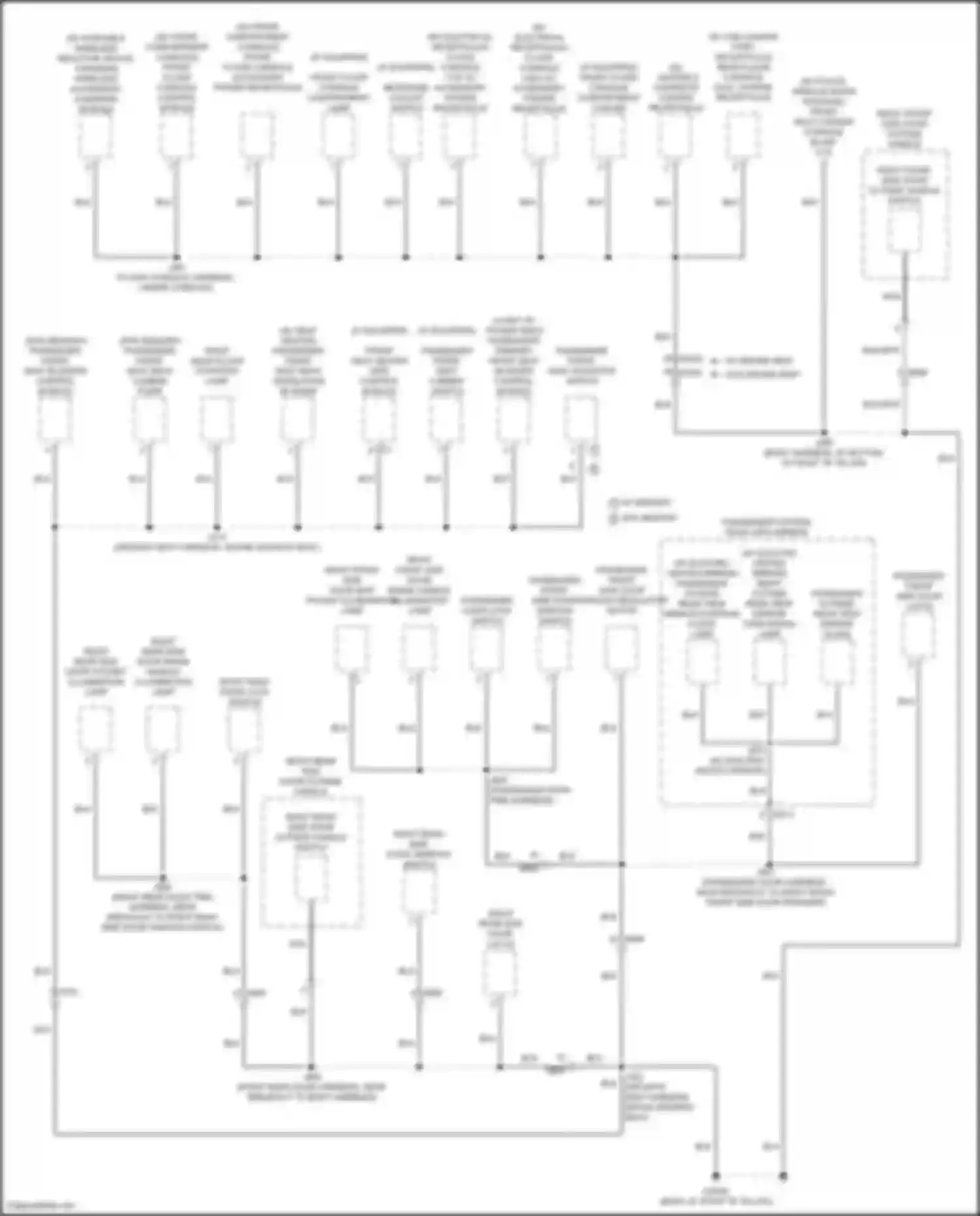 Wiring diagram passenger front seat bladder control module for GMC Yukon V (2020-2024) (1 of 3)