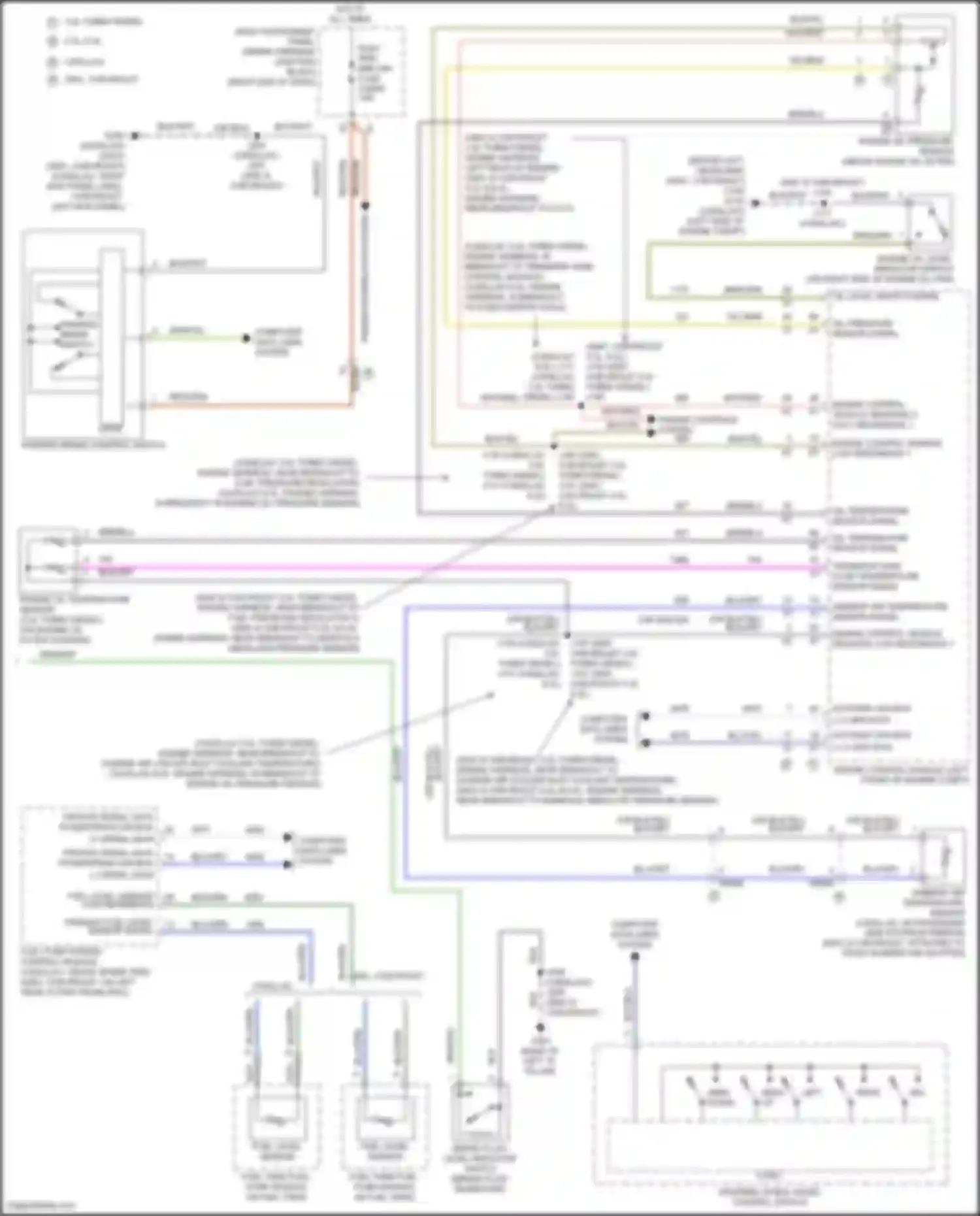 Wiring diagram primary fuel level sensor signal for GMC Yukon V (2020-2024) (1 of 1)