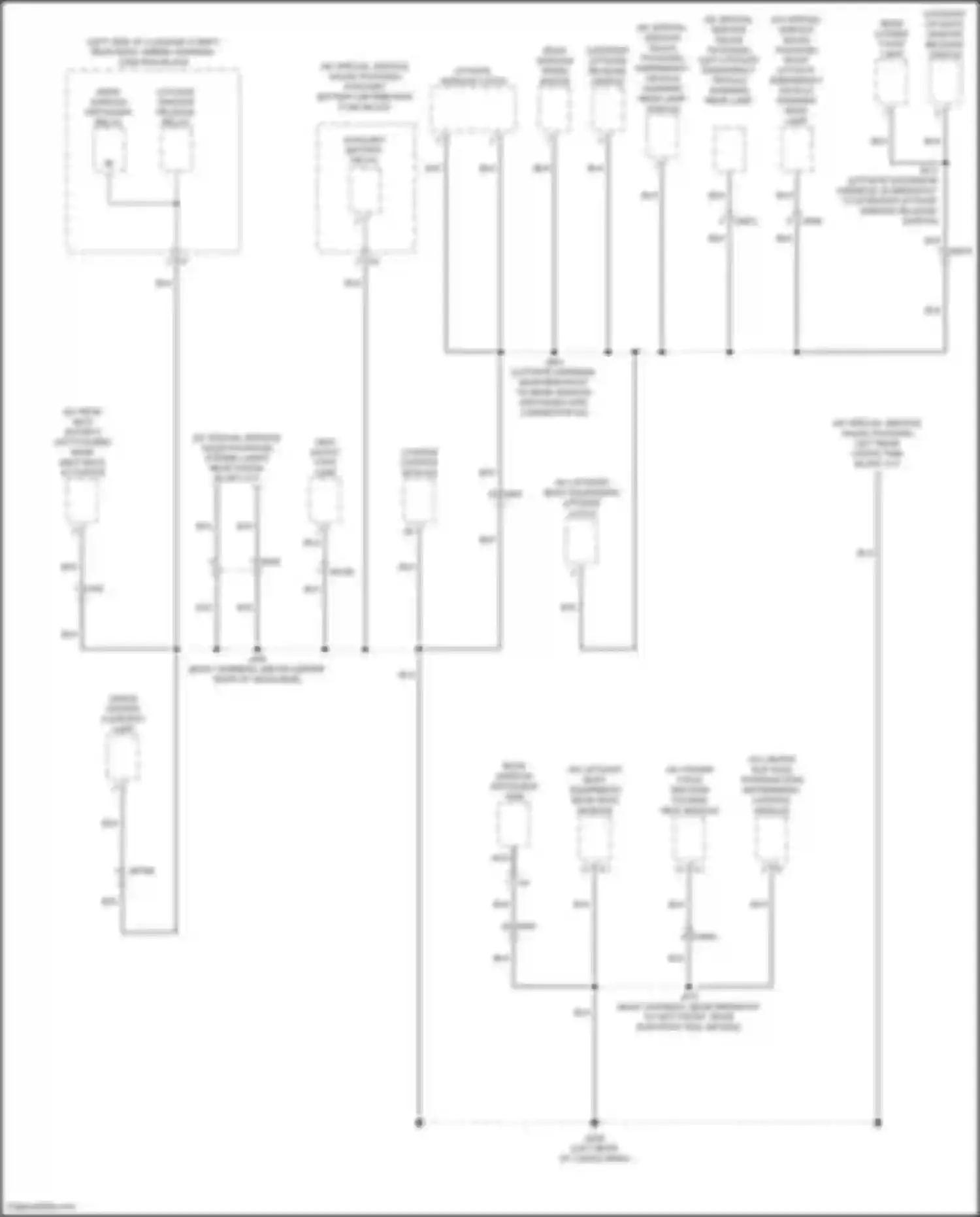 Wiring diagram rear window defogger grid for GMC Yukon V (2020-2024) (2 of 2)