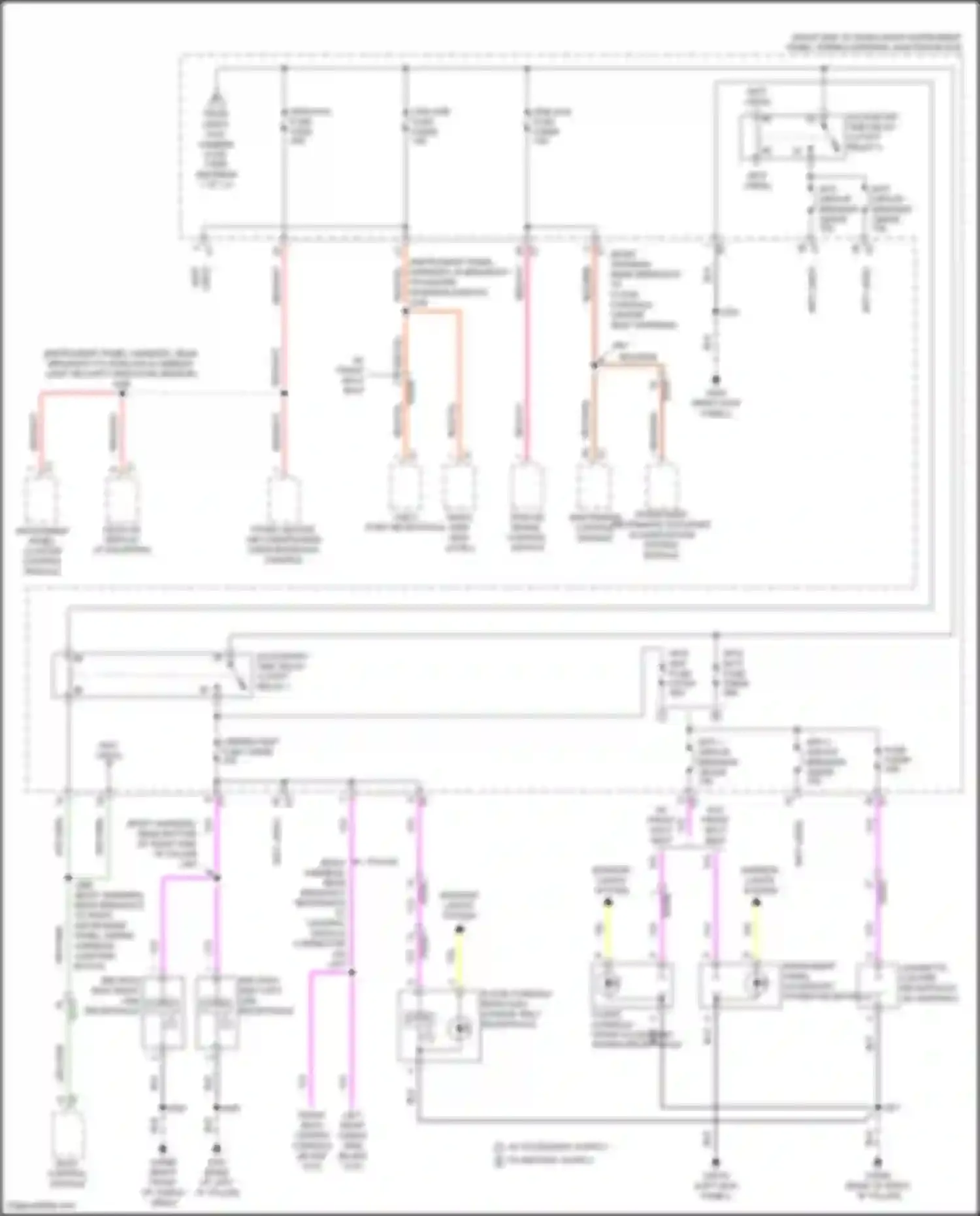 Wiring diagram red/vio for GMC Yukon V (2020-2024) (4 of 37)
