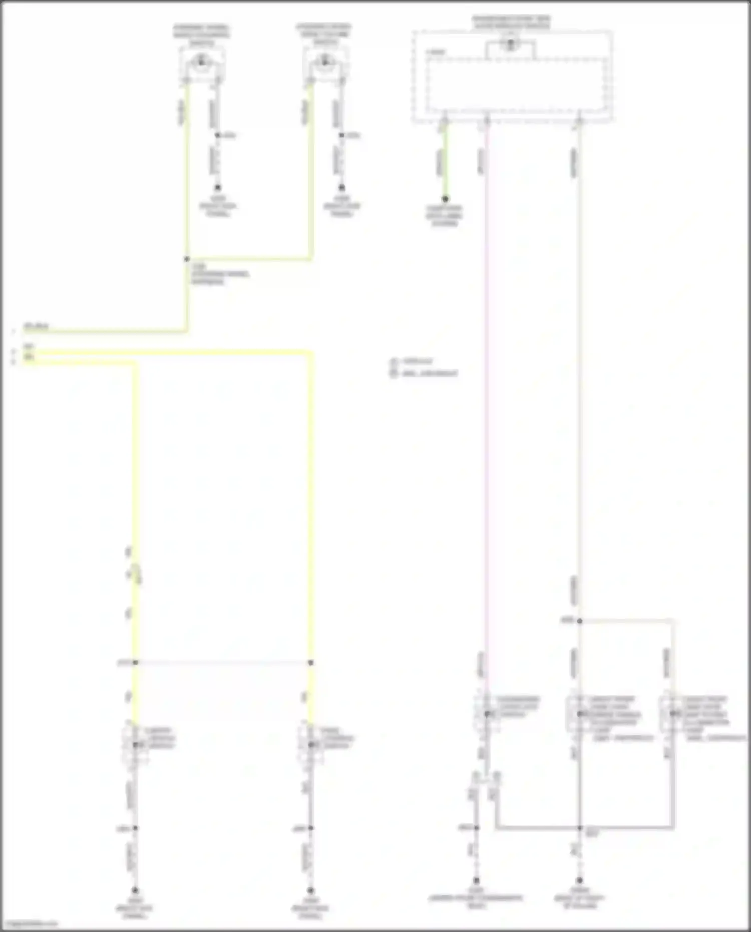 Wiring diagram right front side door inside handle illumination lamp for GMC Yukon V (2020-2024) (3 of 3)
