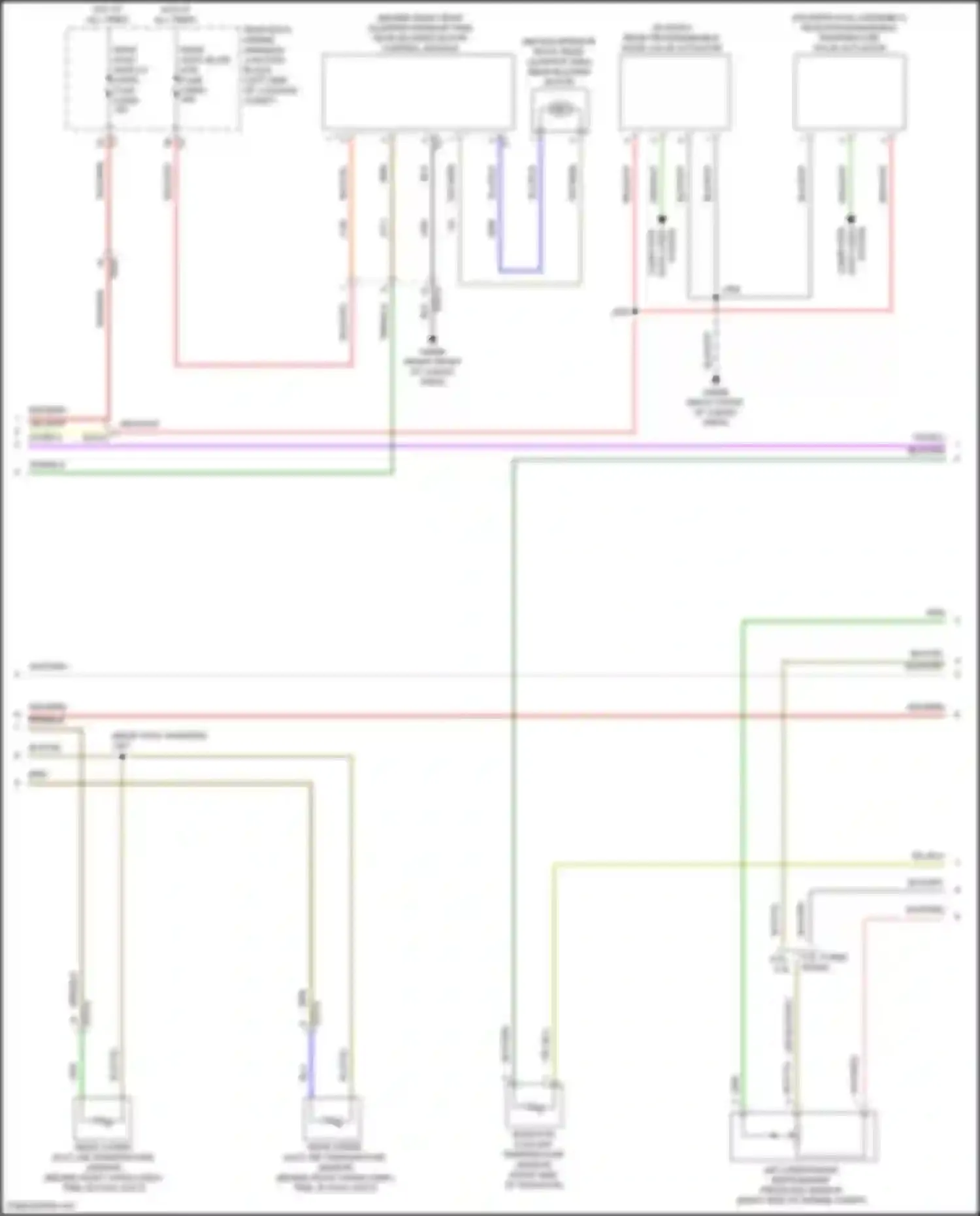 Wiring diagram right side of radiator) for GMC Yukon V (2020-2024) (1 of 2)