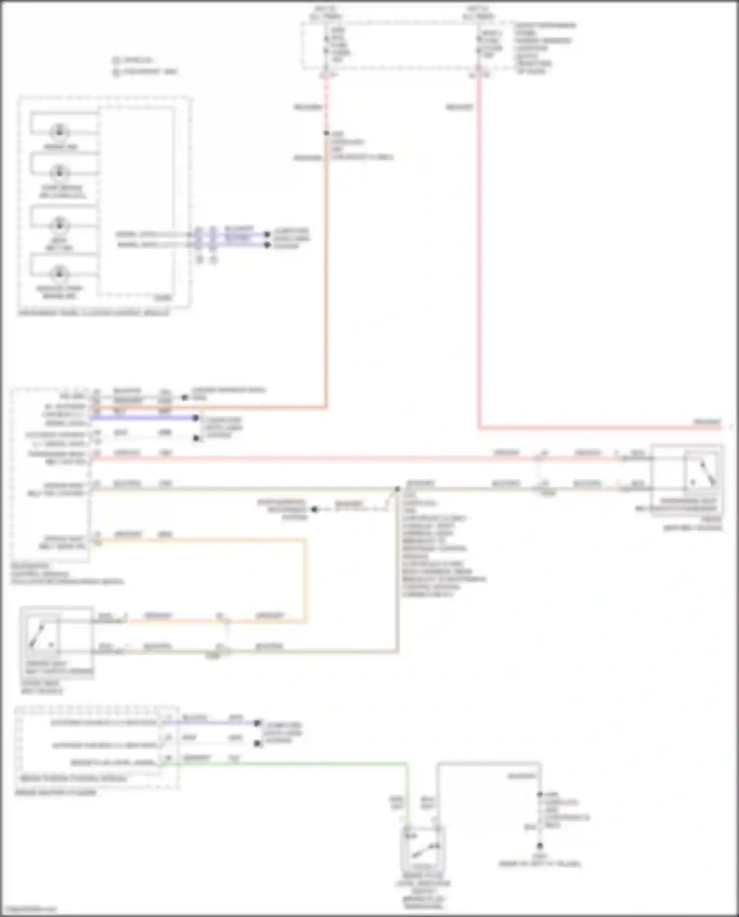 Wiring diagram service park brake ind for GMC Yukon V (2020-2024) (1 of 2)