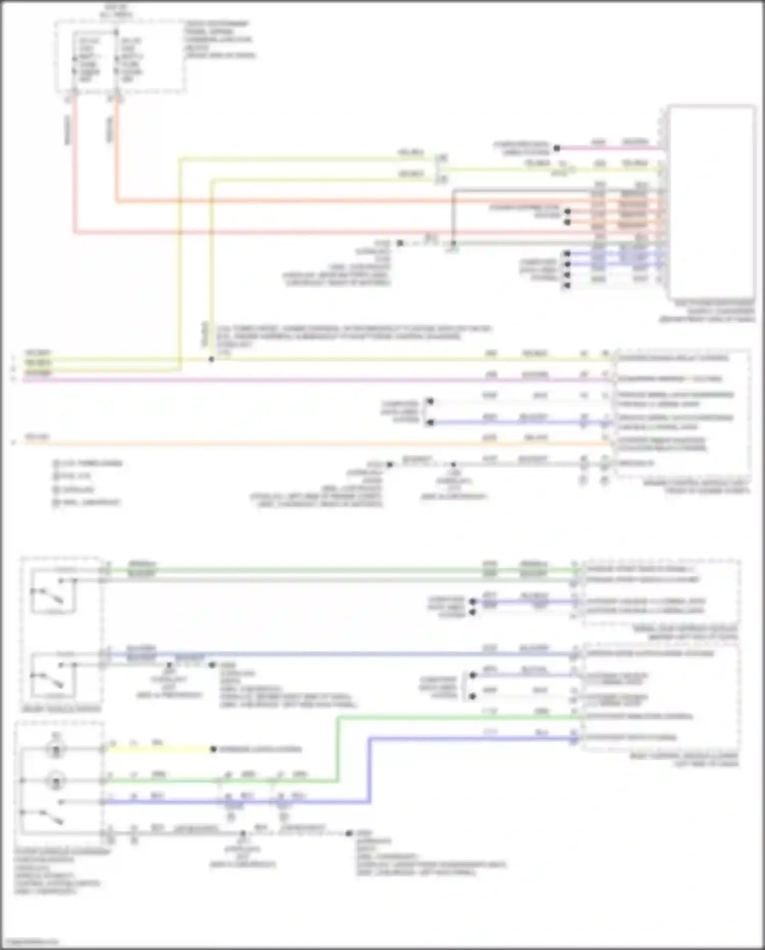 Wiring diagram stop/start switch signal for GMC Yukon V (2020-2024) (2 of 2)
