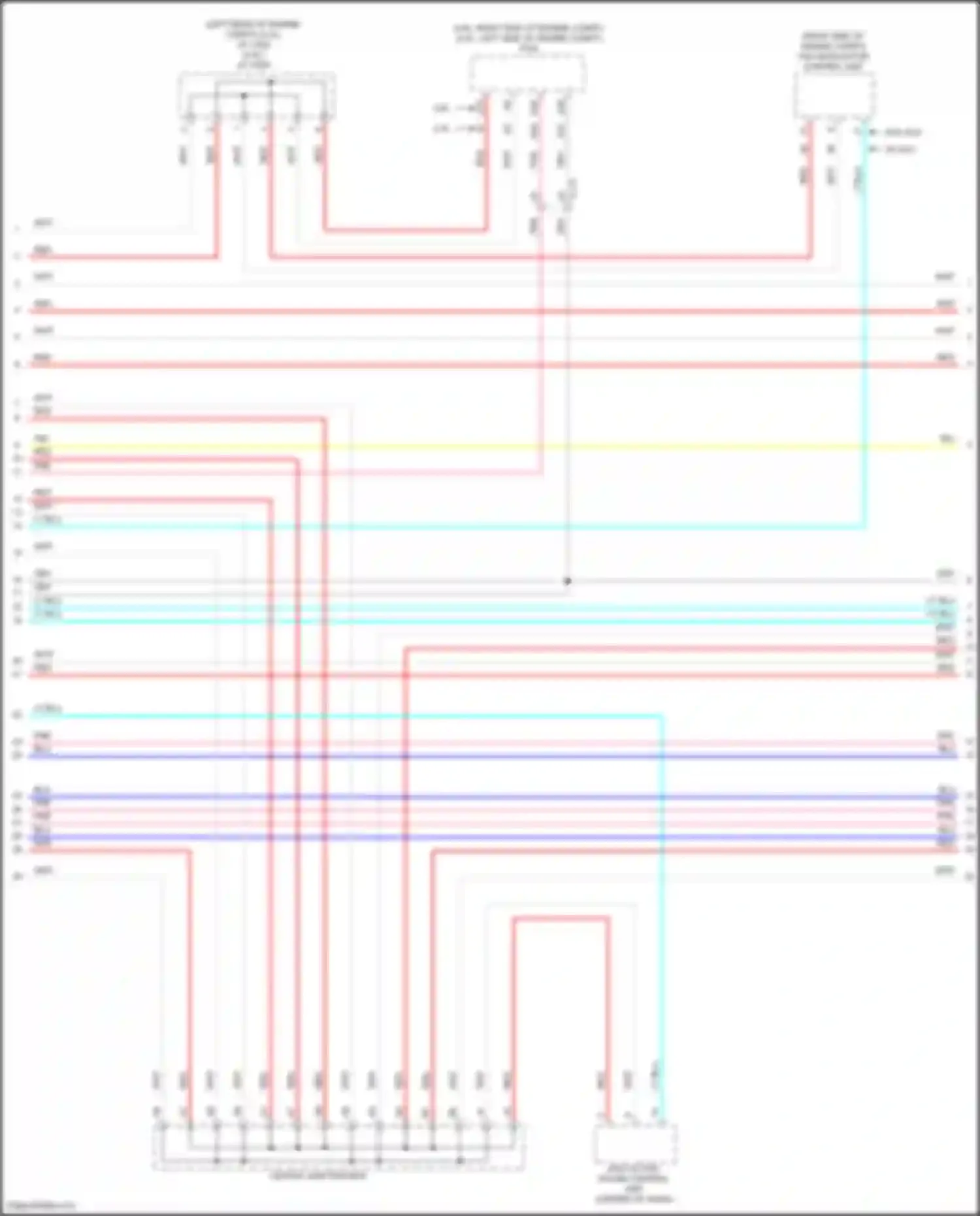 Accord Honda IX facelift (2014-2019): Computer data lines circuit, except hybrid (3 of 4)